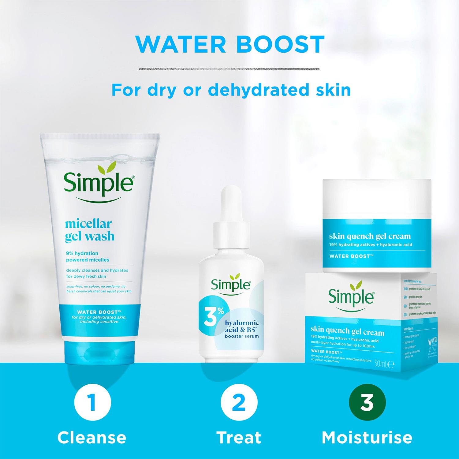 Simple Water Boost Hydrating Moisturisers, Cleanser & Face Mask For Dry Skin - Picture 67 of 89