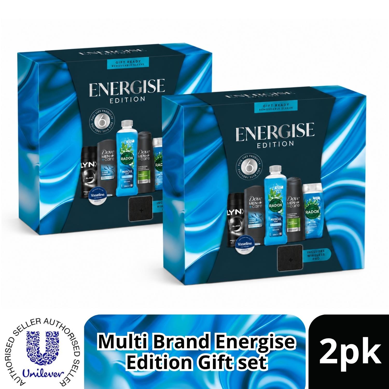 Multi Branded Radox,Dove Men+Care Lynx &Vaseline Energise Gift Set, Choose Pack - Image 4