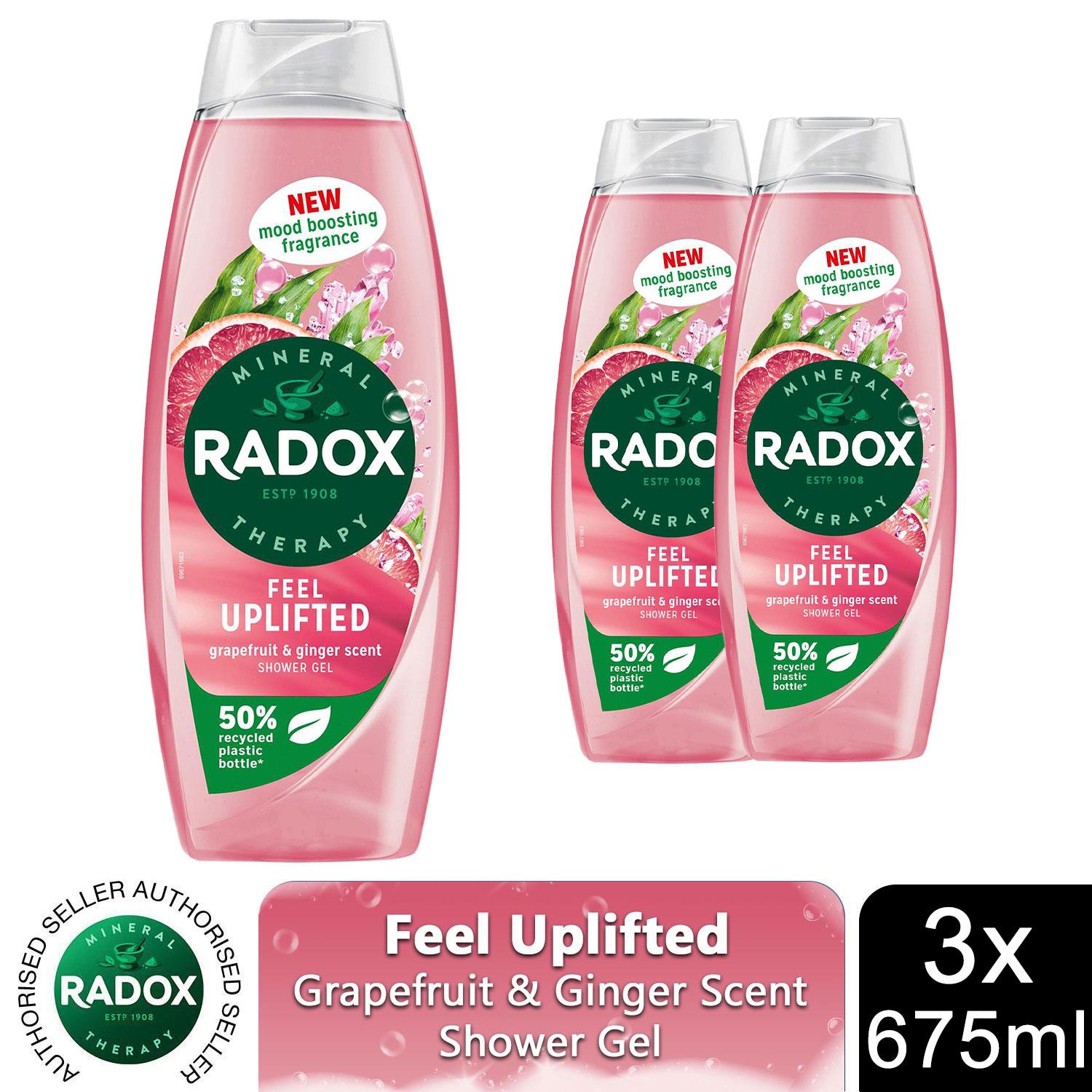 Gel de ducha terapia mineral Radox con nueva fragancia estimulante del estado de ánimo 675 ml, paquete de 3 - Imagen 38 de 45