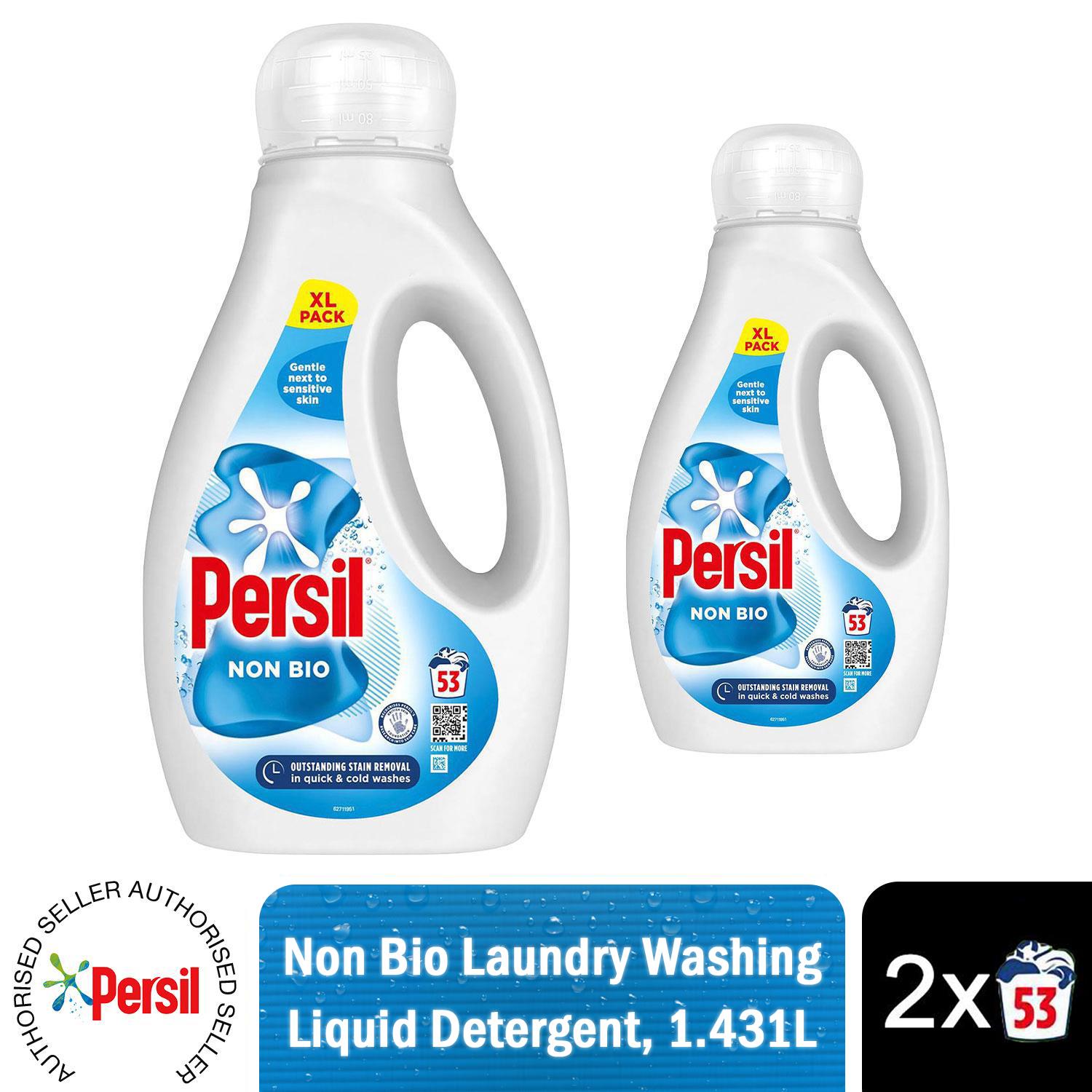 2x53W or 4x53W Persil Bio, NonBio, Colour Washing Liquid Detergent 1.431Litre - Picture 6 of 53