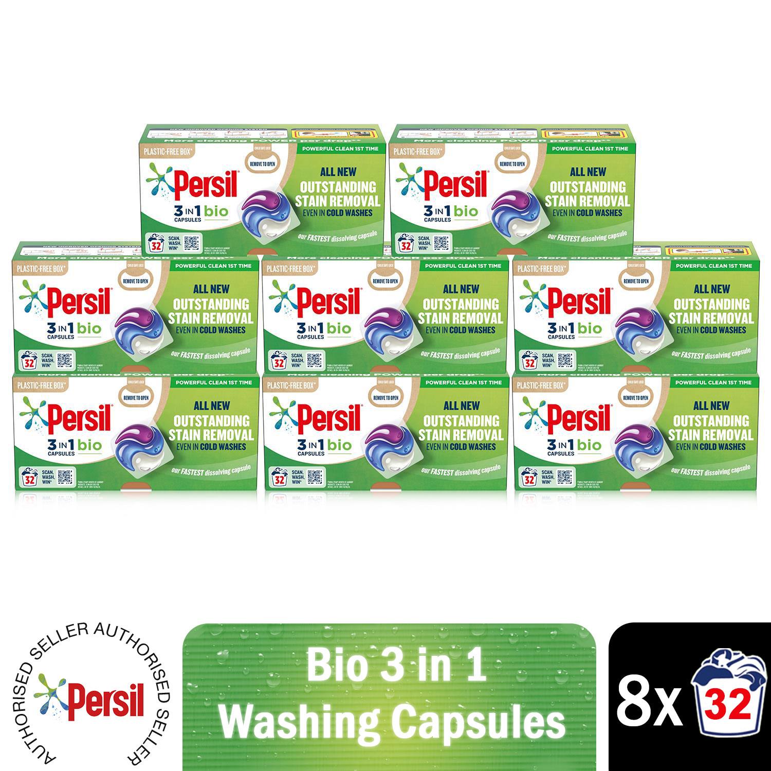 Persil 3-in-1 Washing Capsules, Colour Protect, Bio or Non-bio, 32 Washes - Picture 89 of 130