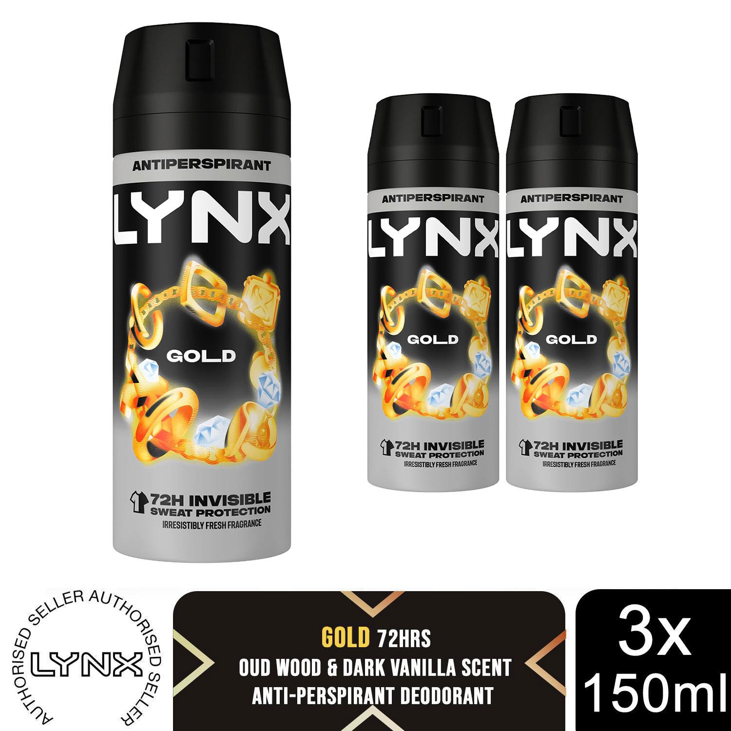 Lynx 72H Anti Sweat Body Spray Africa/Gold/Black/Dark Temptation, 3x or 6x 150ml - Picture 8 of 49