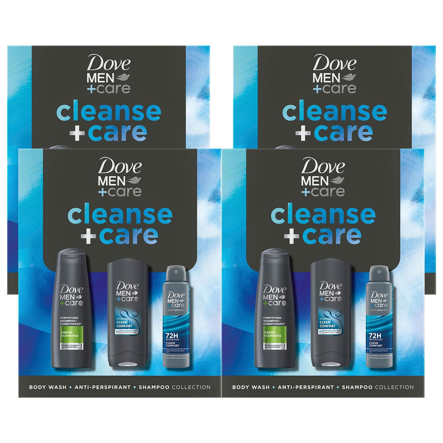 Dove Men+Care Geschenkset Cleanse+Care Trio - Bodywash, Deo, Shampoo - Bild 43 von 43