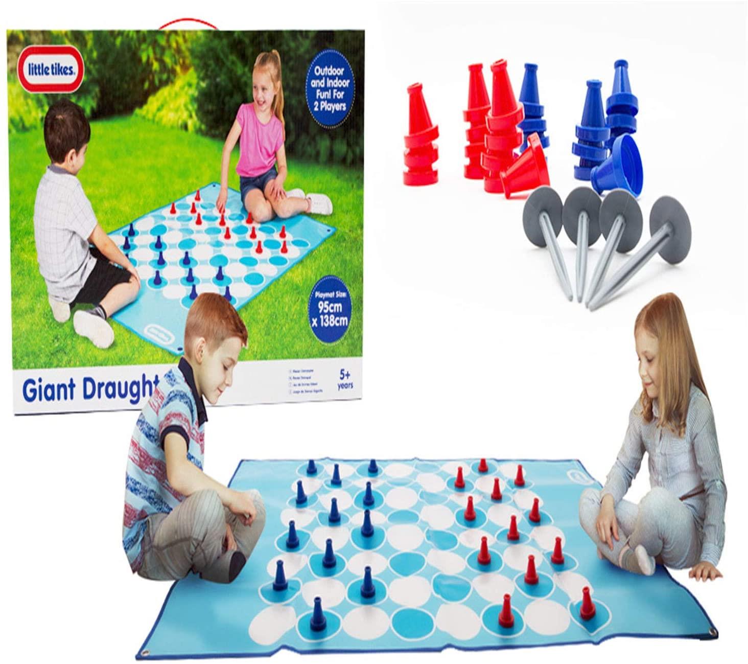 Little Tikes Giant Draughts 2 Player Board Game Outdoor Indoor Family Kids  Fun for sale online | eBay