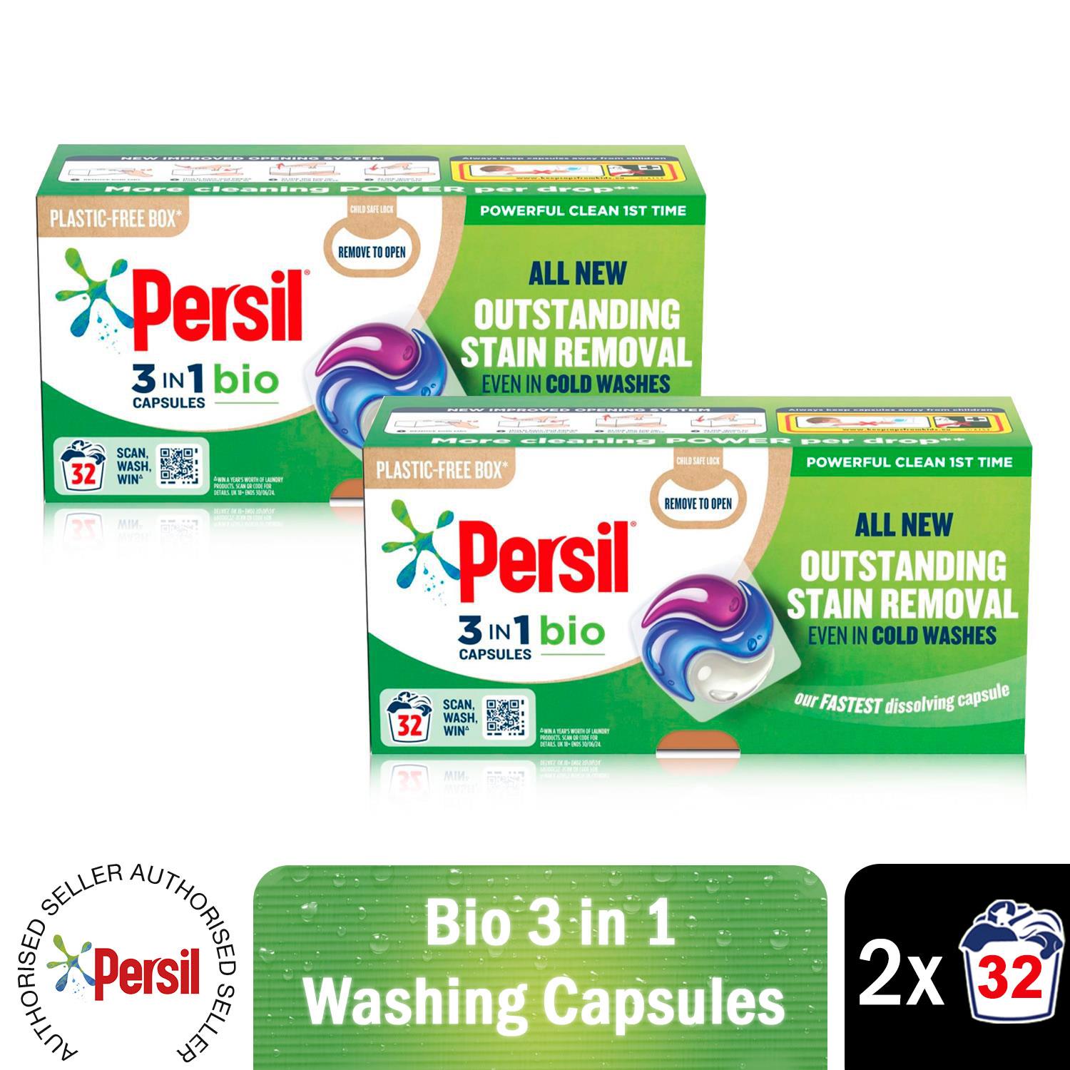 Persil 3-in-1 Washing Capsules, Colour Protect, Bio or Non-bio, 32 Washes - Picture 27 of 130