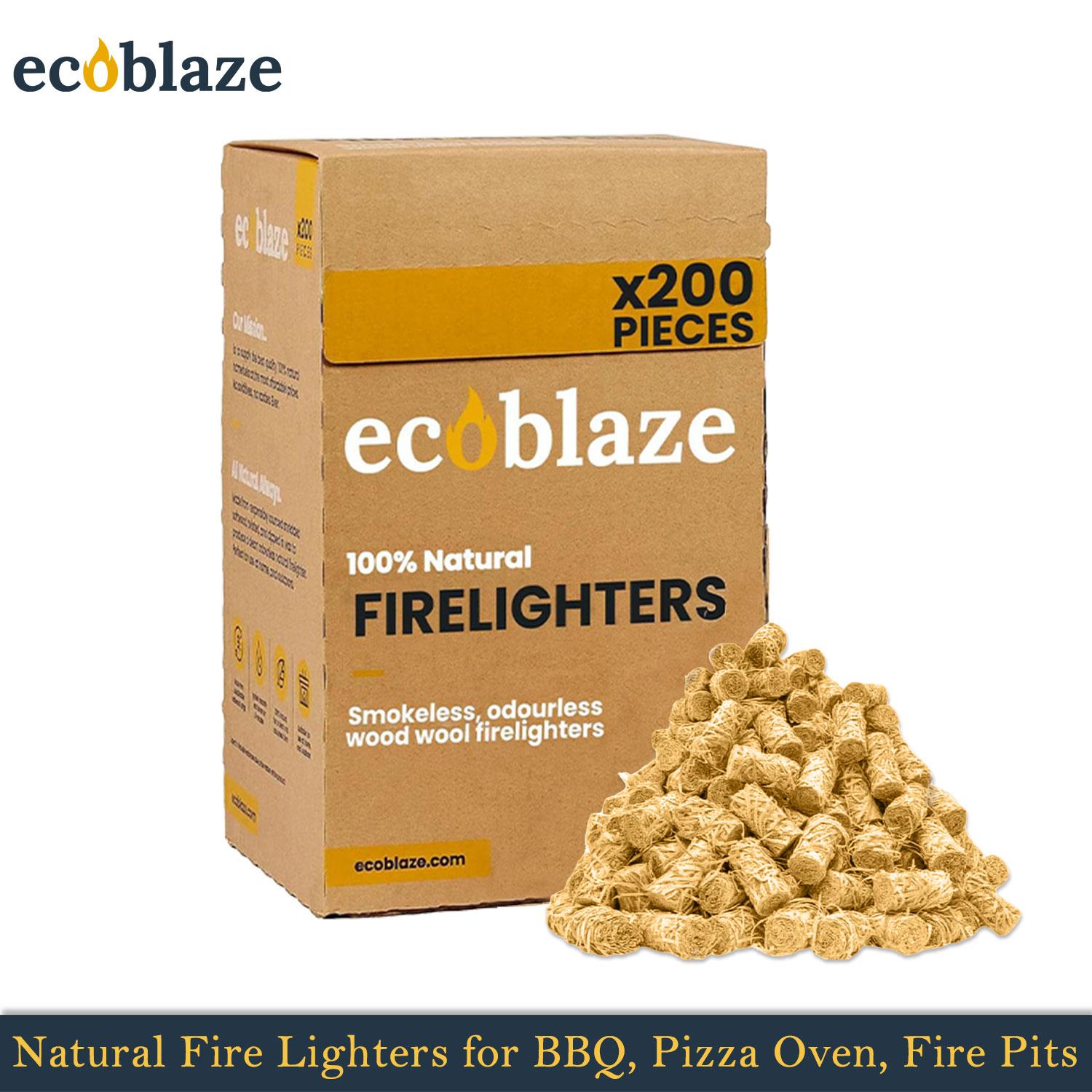 Encendedores naturales Ecoblaze lana de madera para horno de pizza, fogatas y chimeneas - Imagen 19 de 39