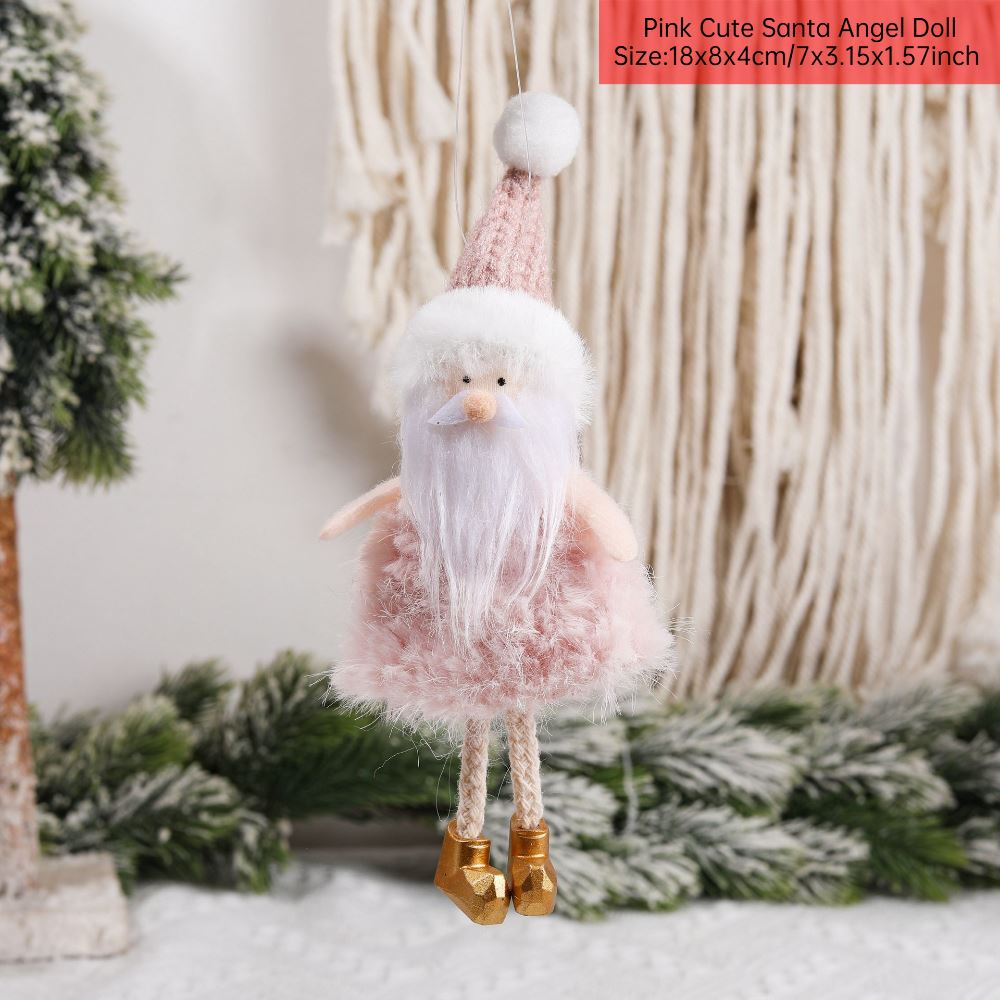 Merry Christmas 2024 Purple Angel Girl Doll Tree Pendant Decoration Noel Natal - Picture 45 of 48
