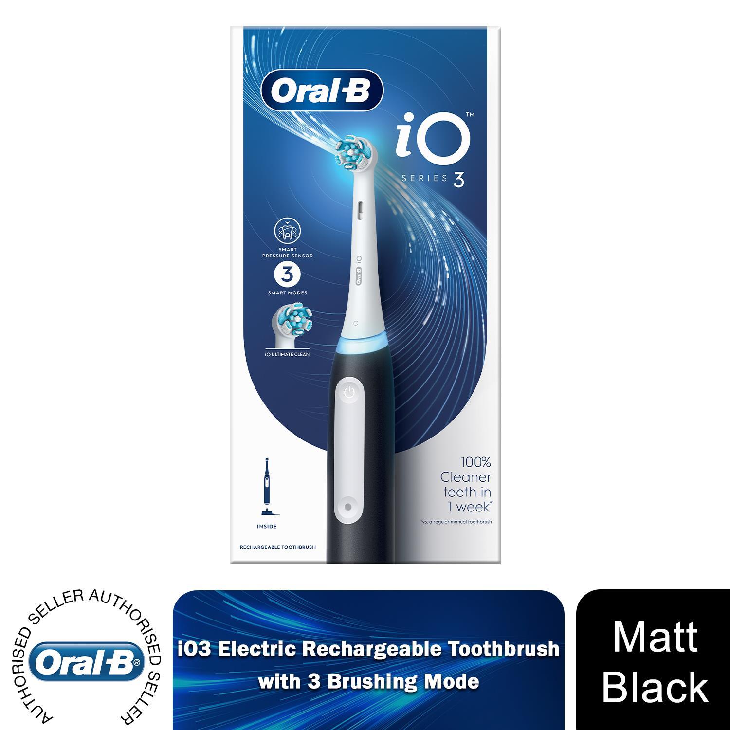 Oral-B iO3 Elektrische Wiederaufladbare Zahnbürste mit 3 Reinigungsmodi - Bild 28 von 36