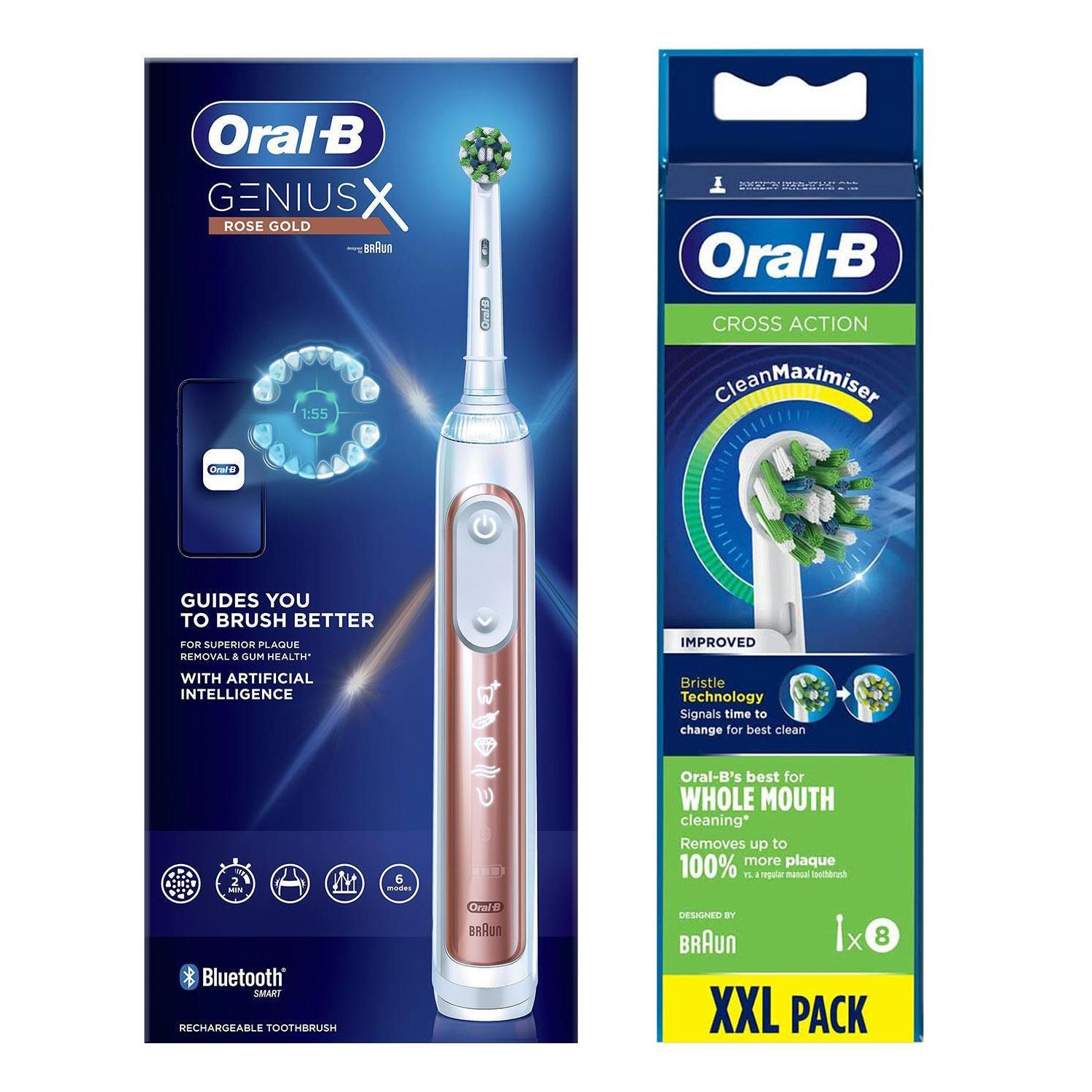 Oral-B GeniusX Wiederaufladbare Elektrische Zahnbürste mit Nachfüllköpfen & Reiseetui - Bild 39 von 62
