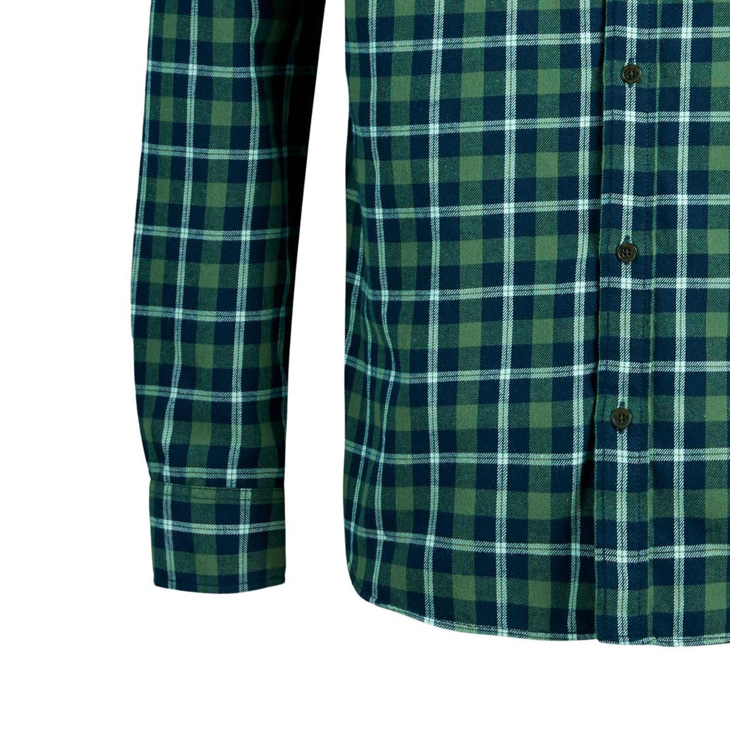 Jack & Jones Mens Casual Checked Shirt, Single Pocket, Button Cuff - Picture 24 of 30