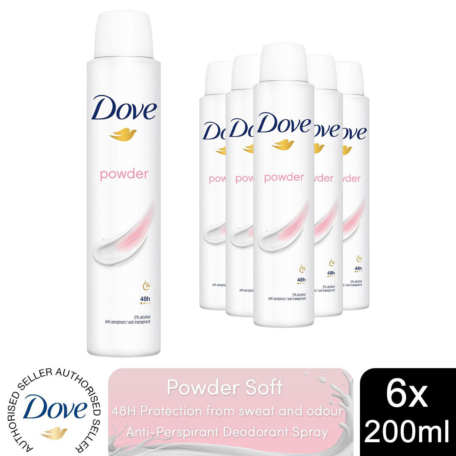 Dove Anti-Perspirant with 48H Sweat Protection Deodorant Spray 200ml, 6 Pack - Picture 46 of 56