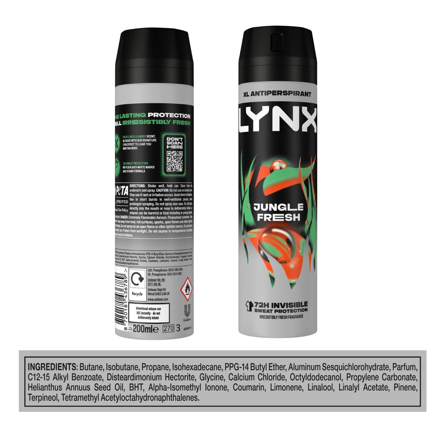 Lynx XL Anti-Perspirant 72-Hour Sweat Protection Deodorant 200ml
