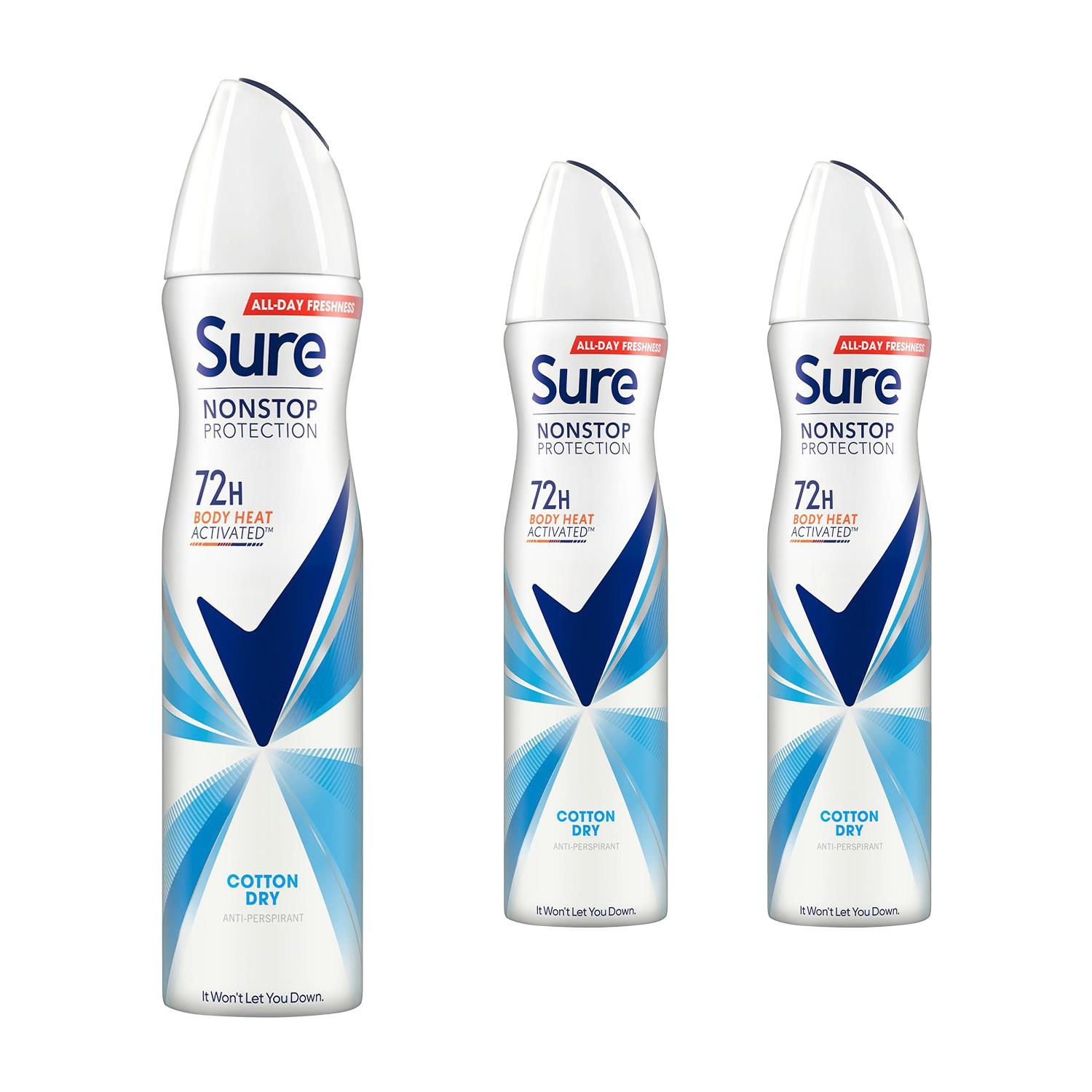 Sure Women Anti-perspirant 72H Nonstop Protection Deodorant, 250ml 3 Pack - Picture 31 of 91