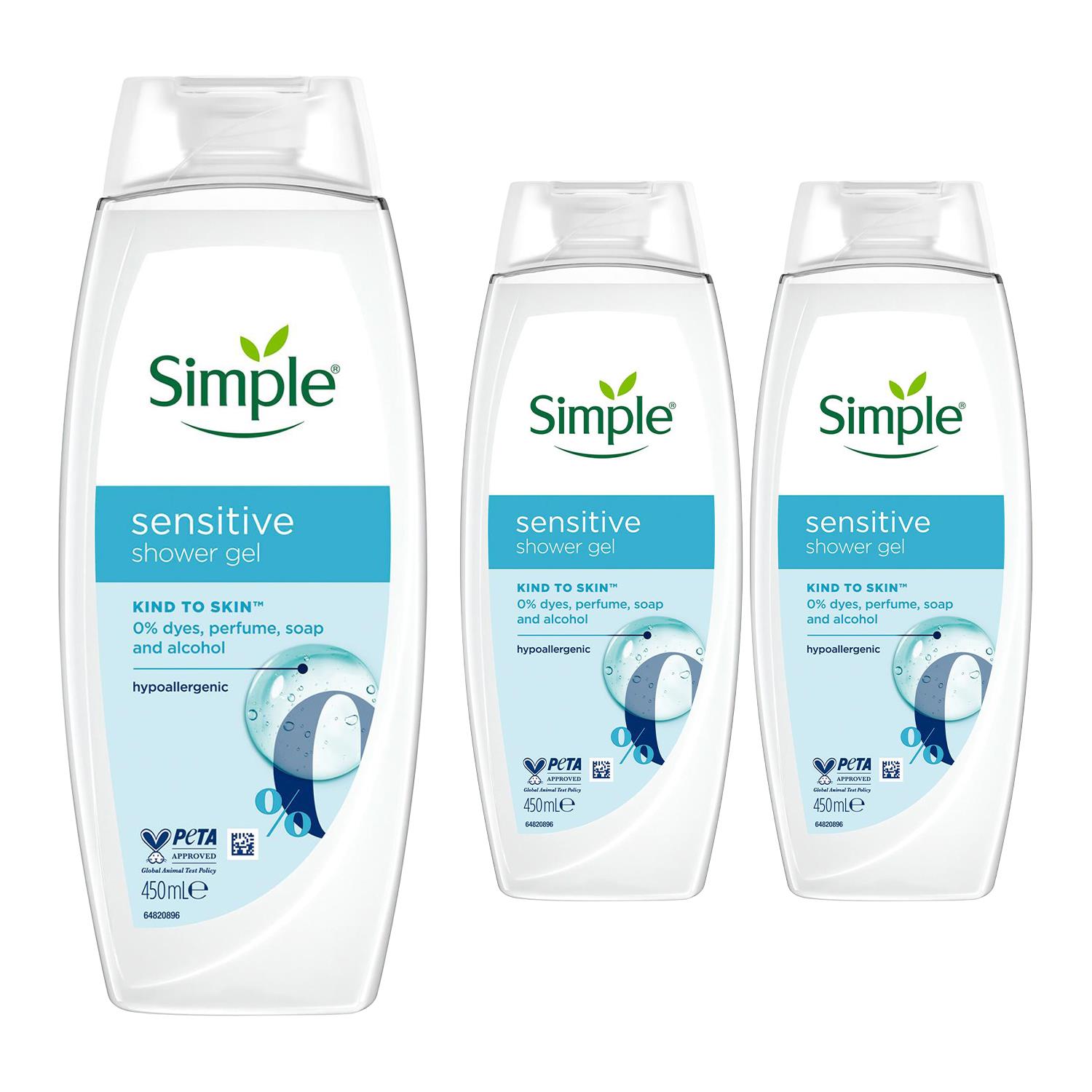 Gel de ducha refrescante, nutritivo o sensible Simple Kind to Skin, 450 ml - Imagen 40 de 124