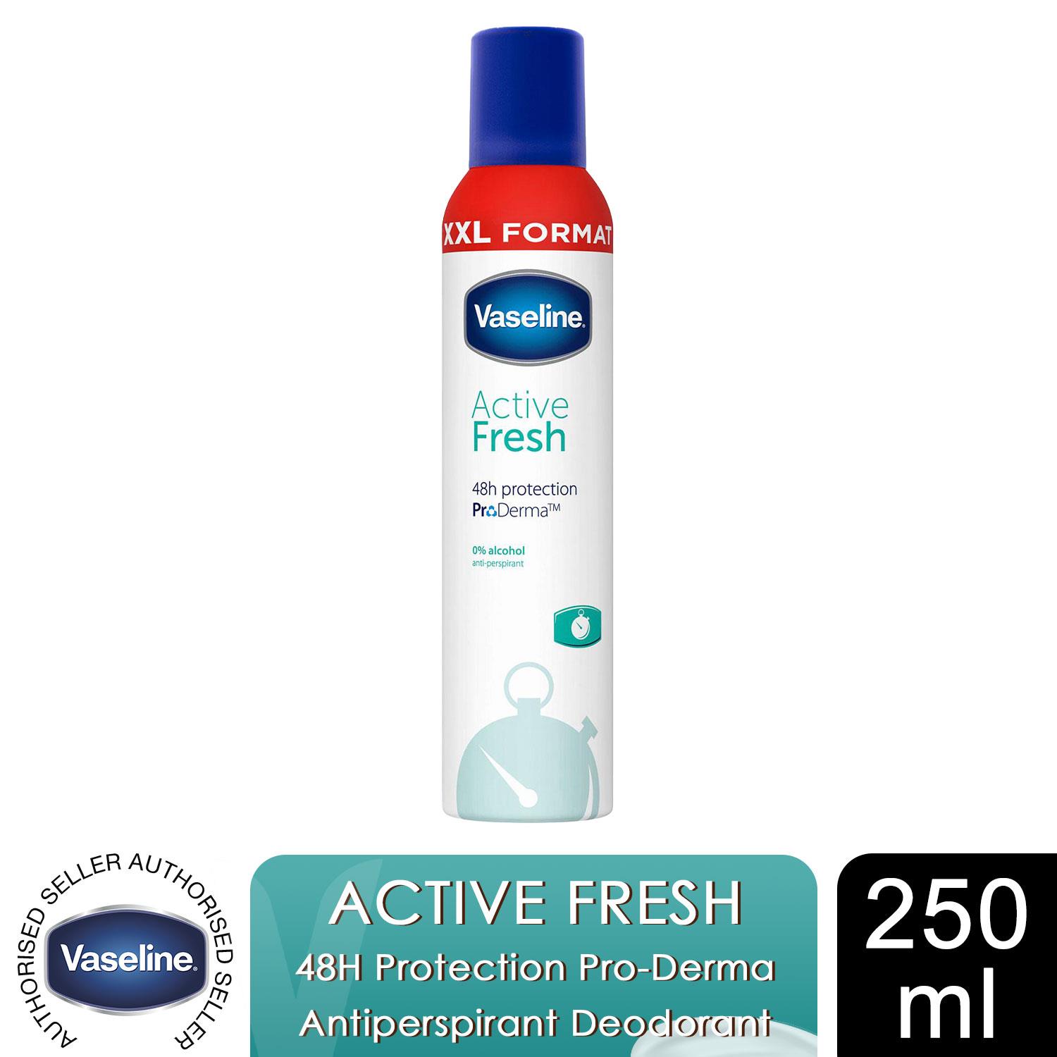 Vaseline Active Fresh Anti-Perspirant for Women 250ml 48Hr Sensitive Skin, 1Pk