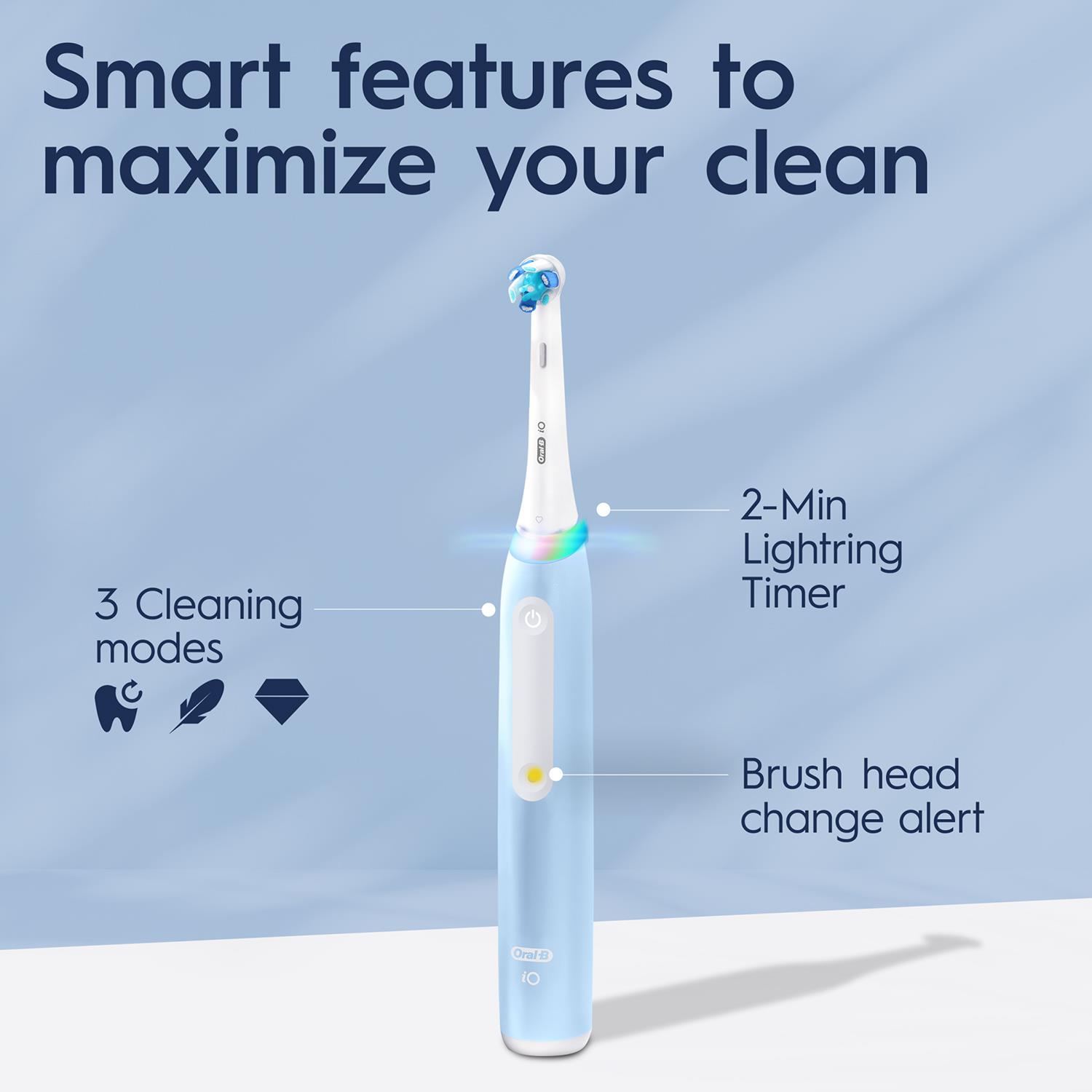 Oral-B iO3 Elektrische Wiederaufladbare Zahnbürste mit 3 Reinigungsmodi - Bild 24 von 36