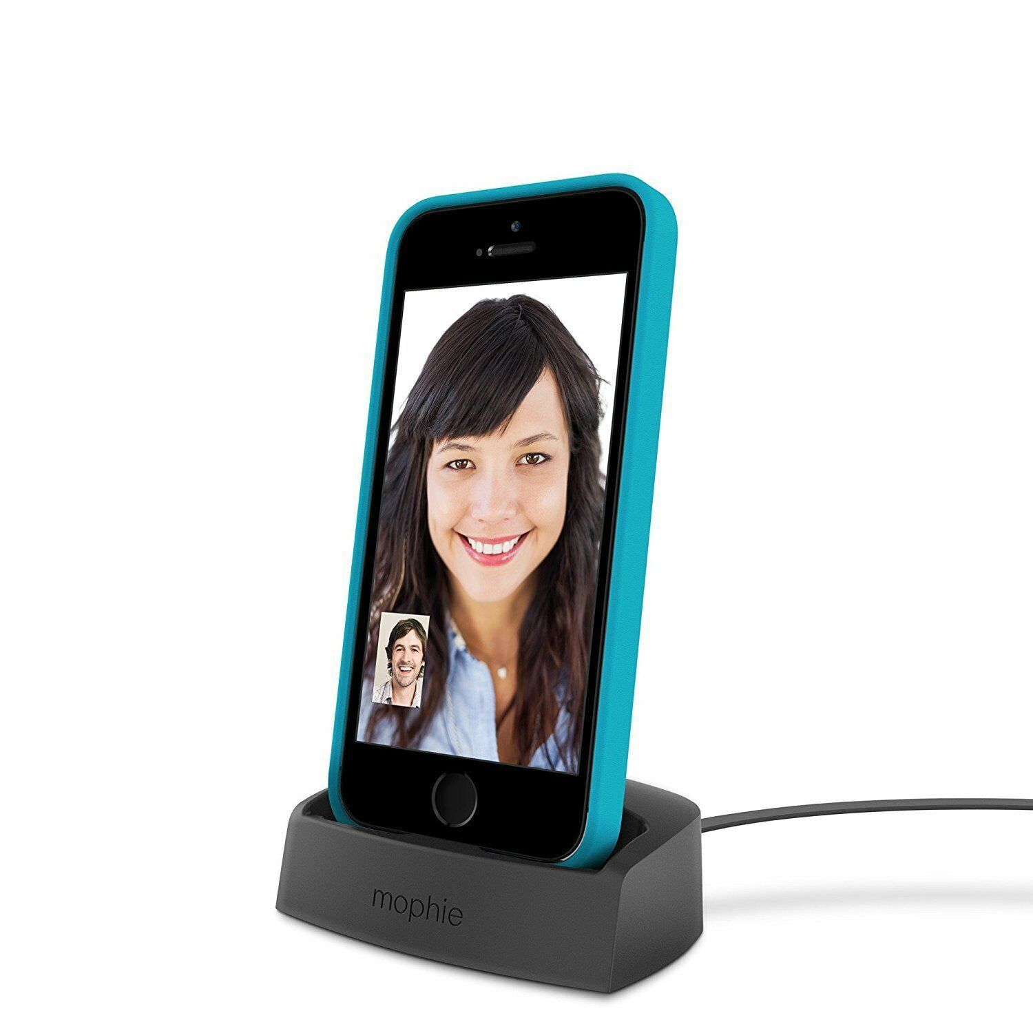 Mophie Desktop Charging Dock Lightning for Iphone 5/5s/6/6s/ Black And Gold - Picture 2 of 3