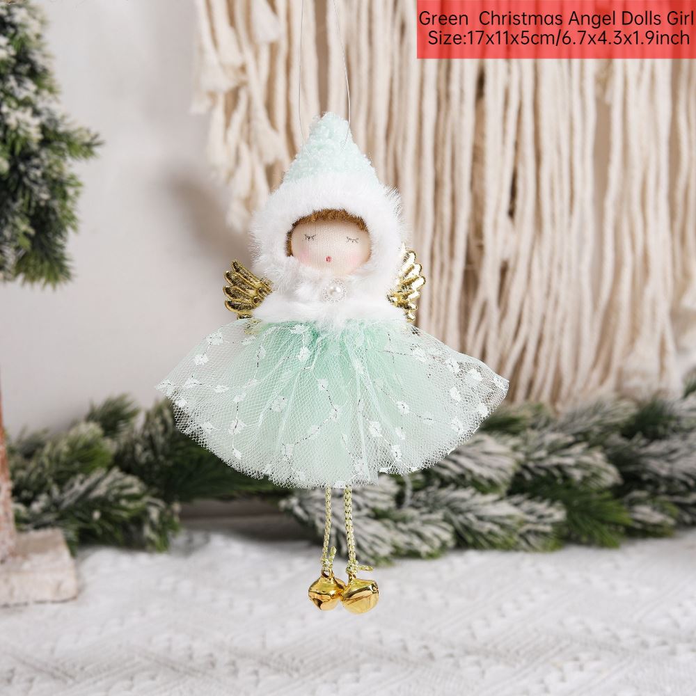 Merry Christmas 2024 Purple Angel Girl Doll Tree Pendant Decoration Noel Natal - Picture 37 of 48
