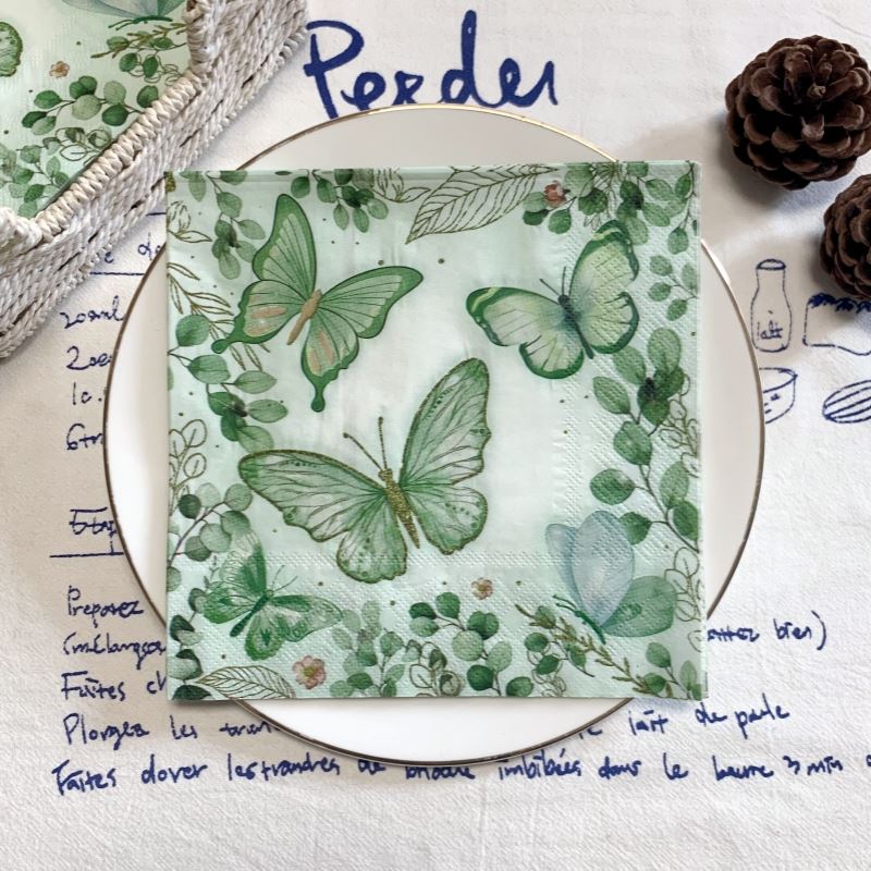 Elegantes Servilletas Mariposa - Ecológicas Paquete de 20 para Cualquier Ocasión - Imagen 25 de 34