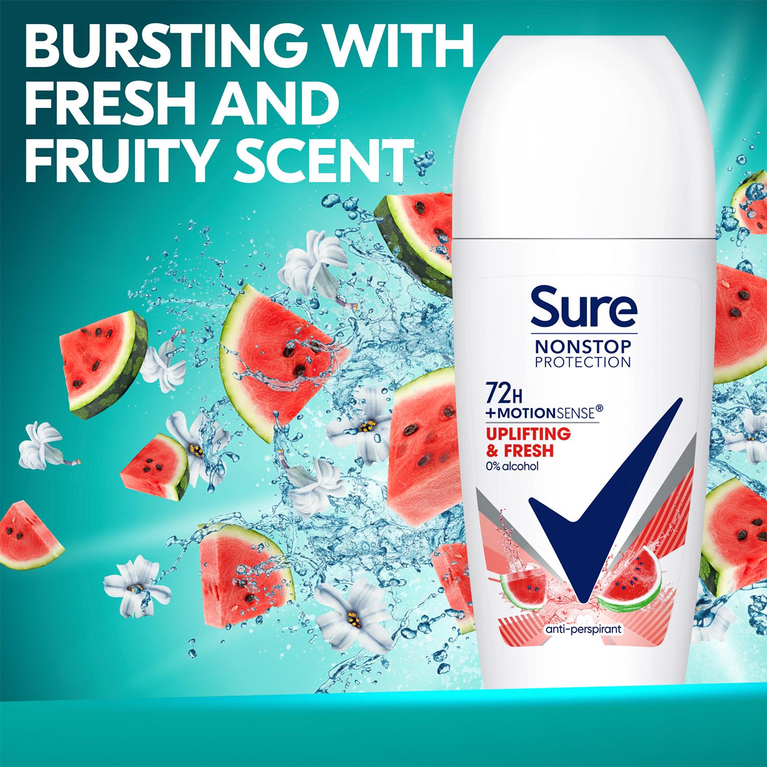 Sure Women Motion Sense AP Deodorant Roll-on 72H Nonstop, Protection 50ml, 3Pack - Picture 40 of 46