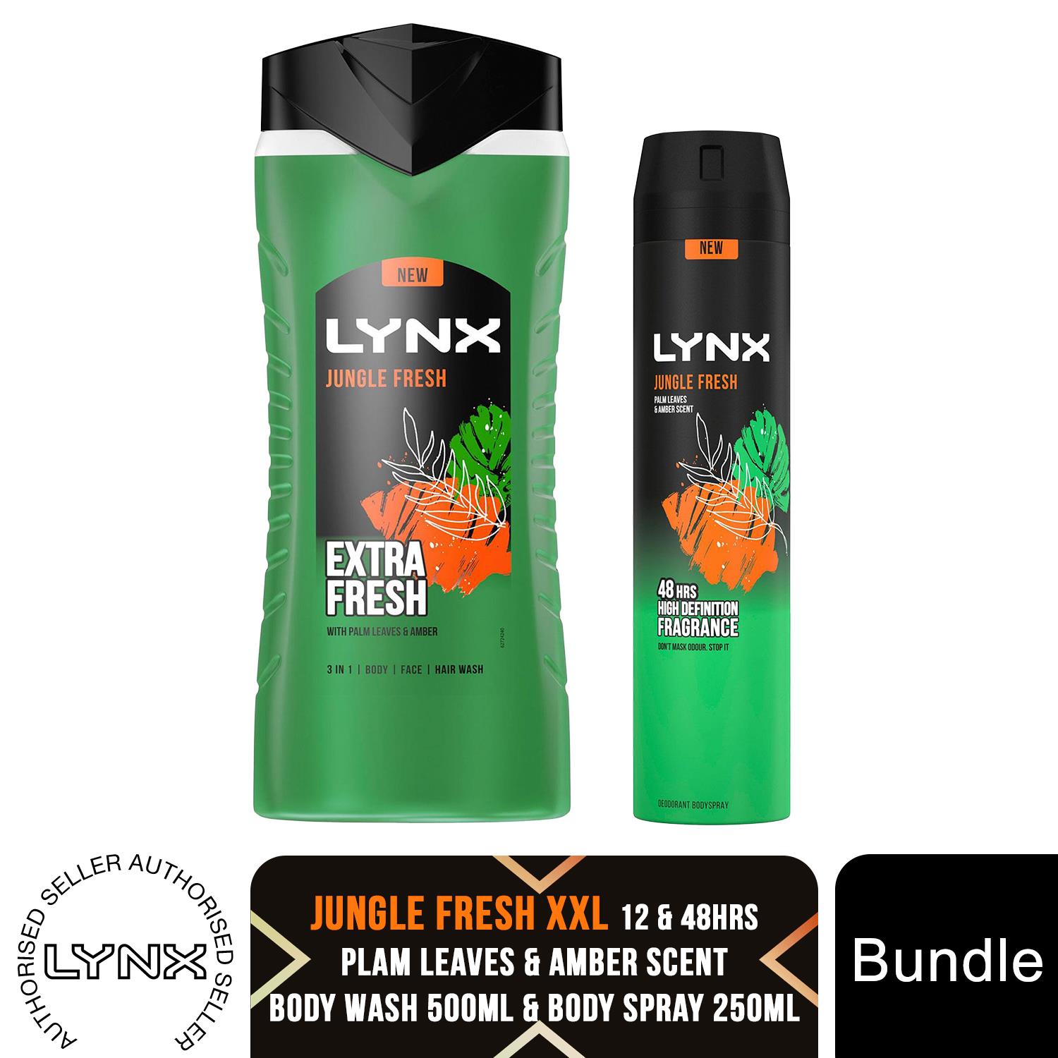 Lynx 12H Refreshing Fragrance Shower Gel 500ml & 48H Fresh Body Spray 250ml - Picture 59 of 62