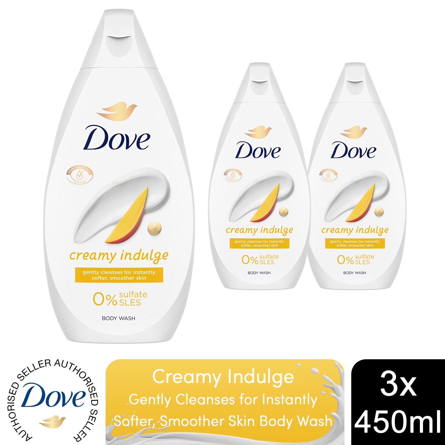 Dove Body Wash Moisturising Cream Caring/Pampering/Soothing 3x, 6x or 12x, 450ml - Picture 20 of 219