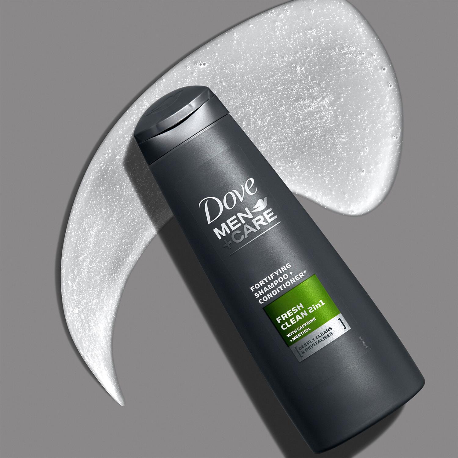 Dove Men+Care 2 in 1 Shampoo & Conditioner, Fresh Clean, 3x, 6x, or 12x 400ml - Picture 31 of 39