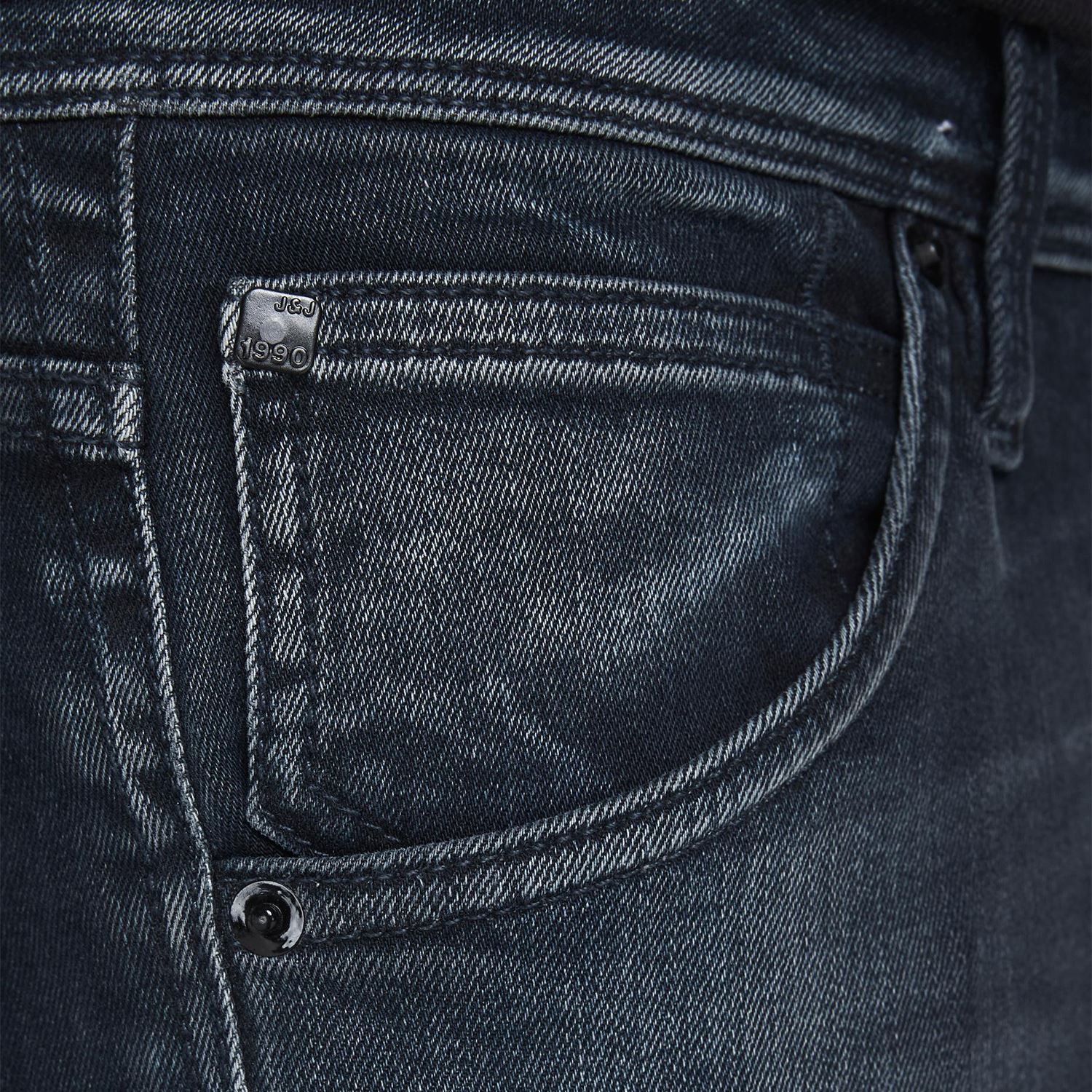 Mens denim jeans, Jack & Jones Glenn fox, Slim fit Blue Black or Light Blue Wash - Picture 19 of 30