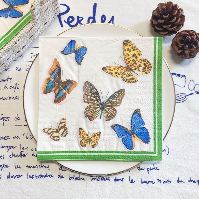 Elegantes Servilletas Mariposa - Ecológicas Paquete de 20 para Cualquier Ocasión - Imagen 30 de 34