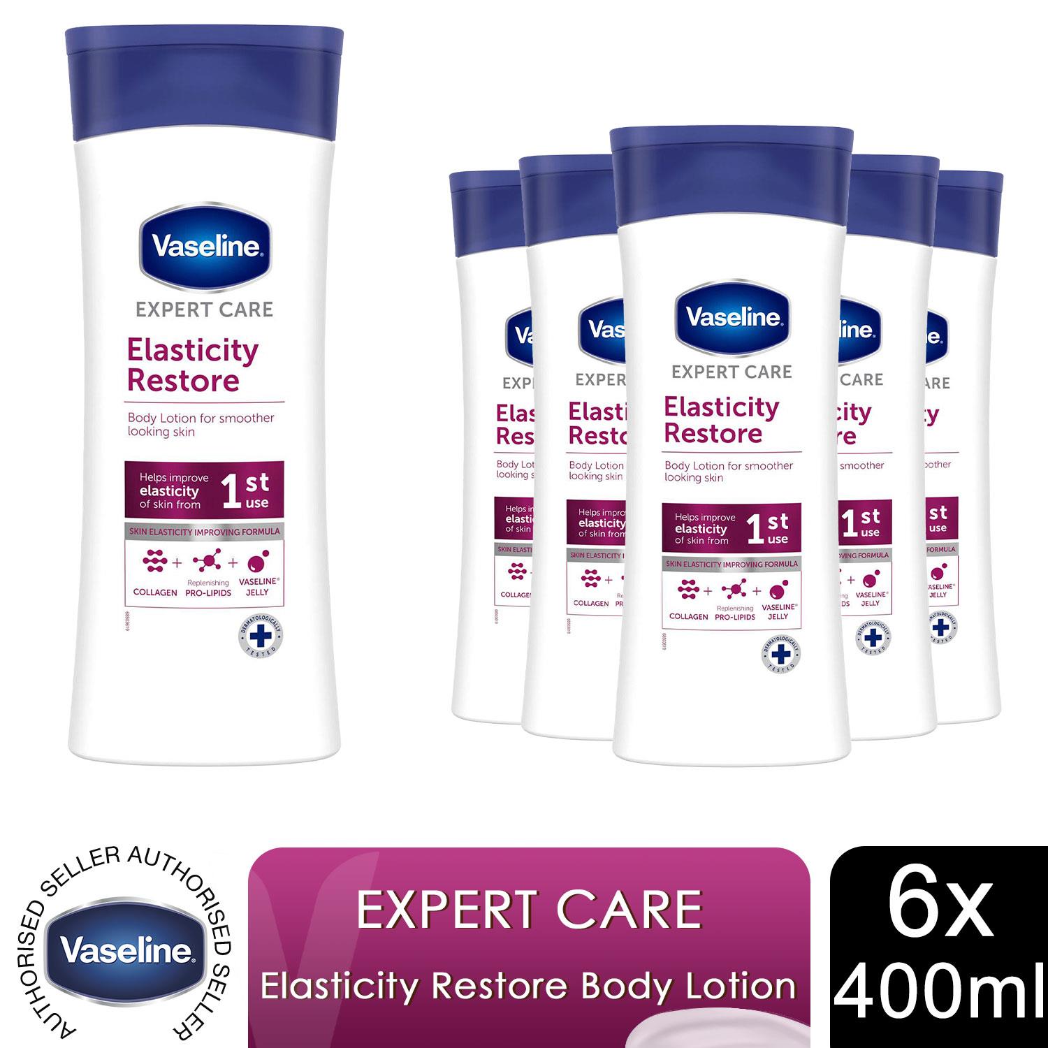6x400ml Vaseline ExpertCare Instant DrySkin Rescue or Elasticity Restore Lotion - Picture 13 of 19