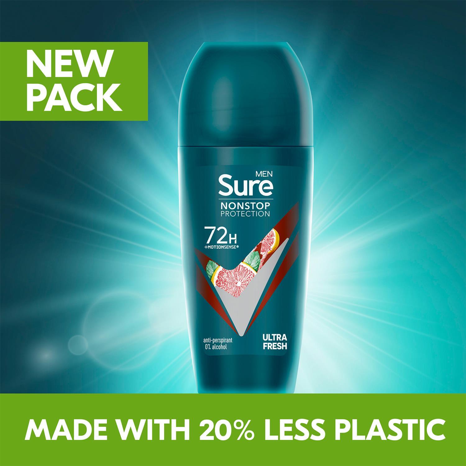 Sure Men Antiperspirant Deodorant Roll On 72H Nonstop Protection 50ml, 24 Pack - Picture 37 of 44