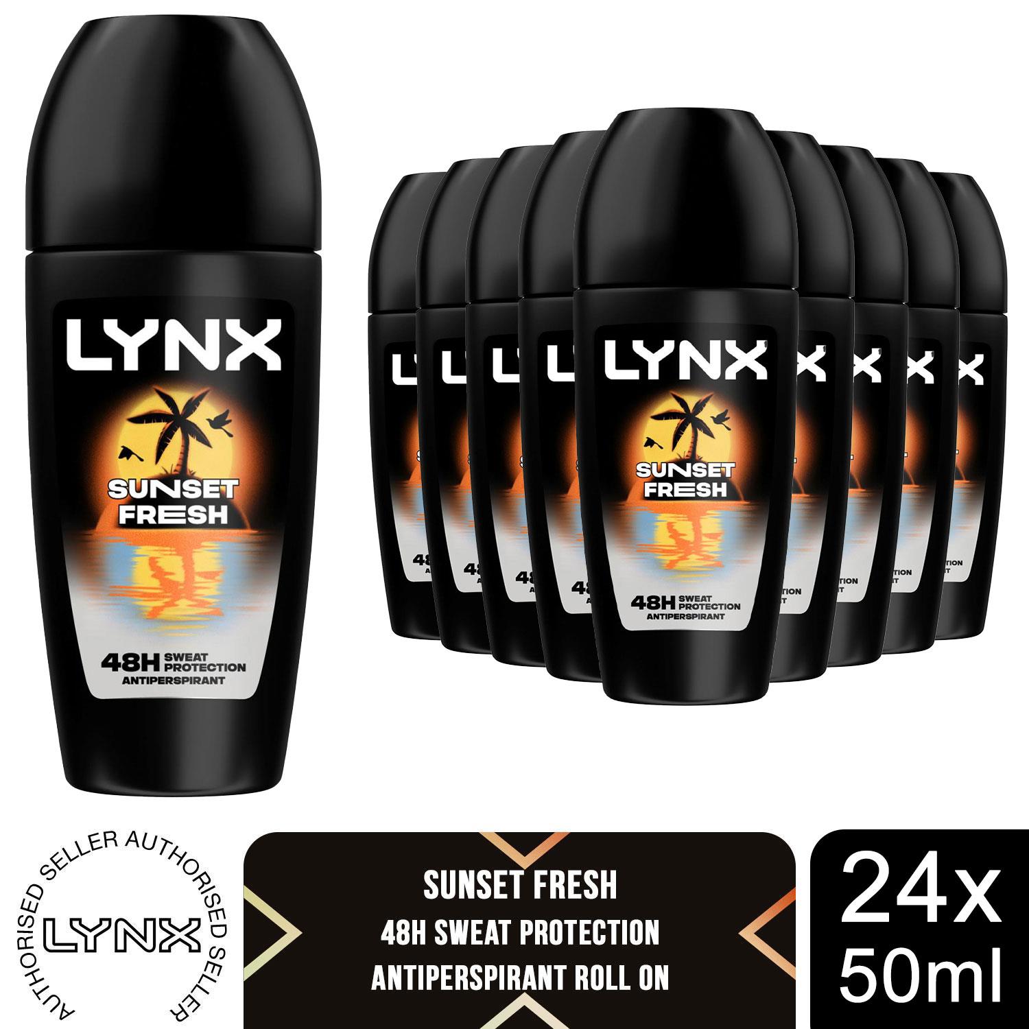 Lynx Anti- Perspirant Roll On Sunset Fresh with 48H Sweat Protection, 50ml