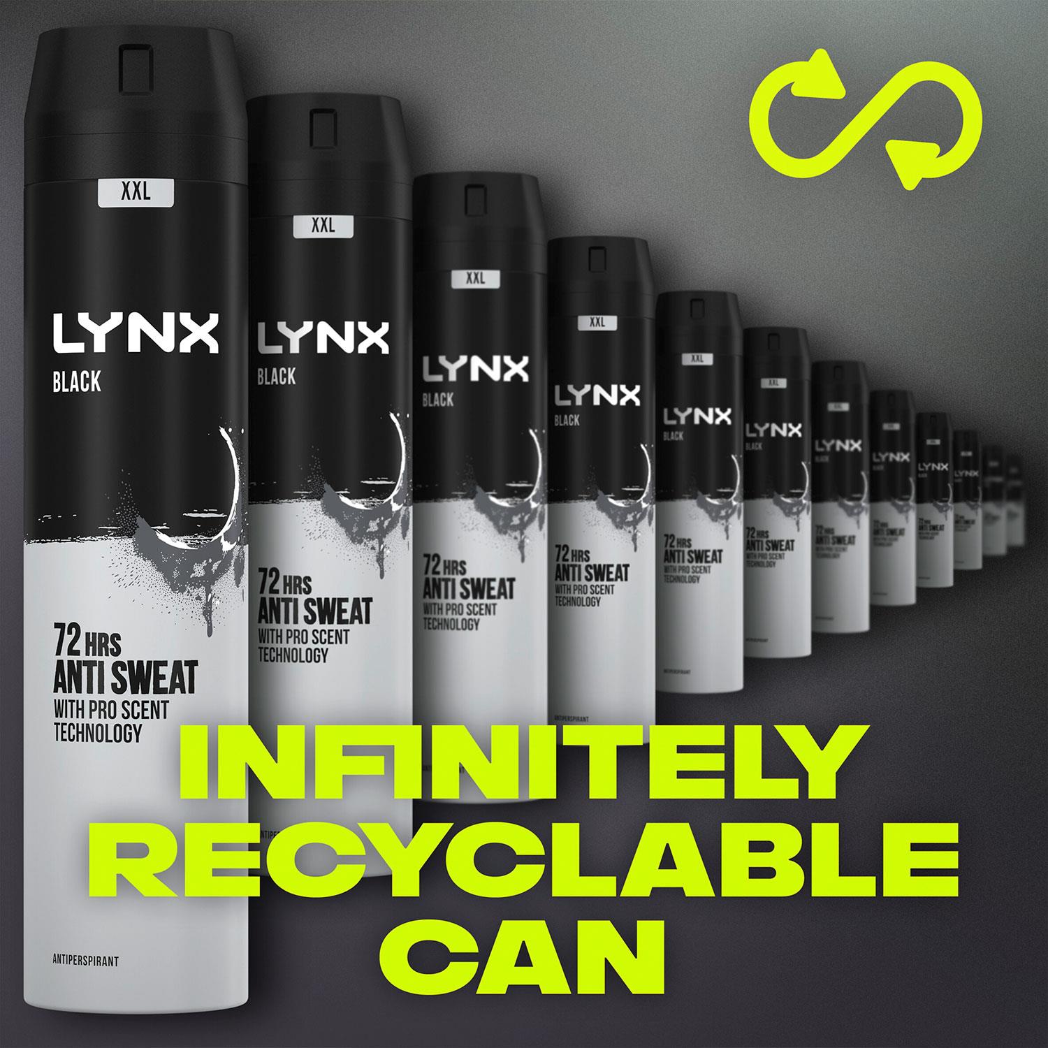 6 Pack Lynx XXL 72Hour Sweat Protection AntiPerspirant Deodorant