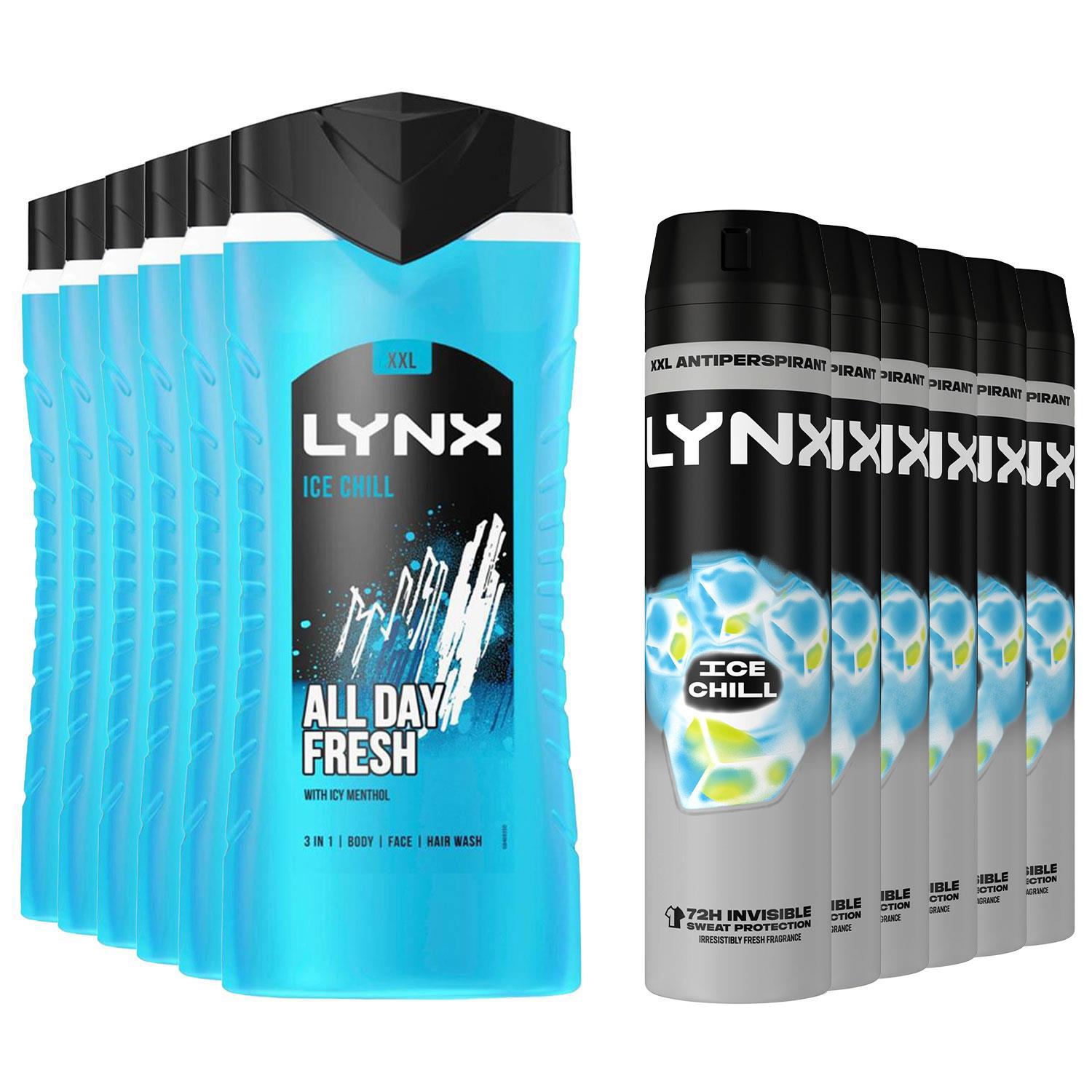 Lynx 12H Erfrischendes Duschgel 500 ml & 72H Fresh Antitranspirant 250ml, je 6x - Bild 42 von 46