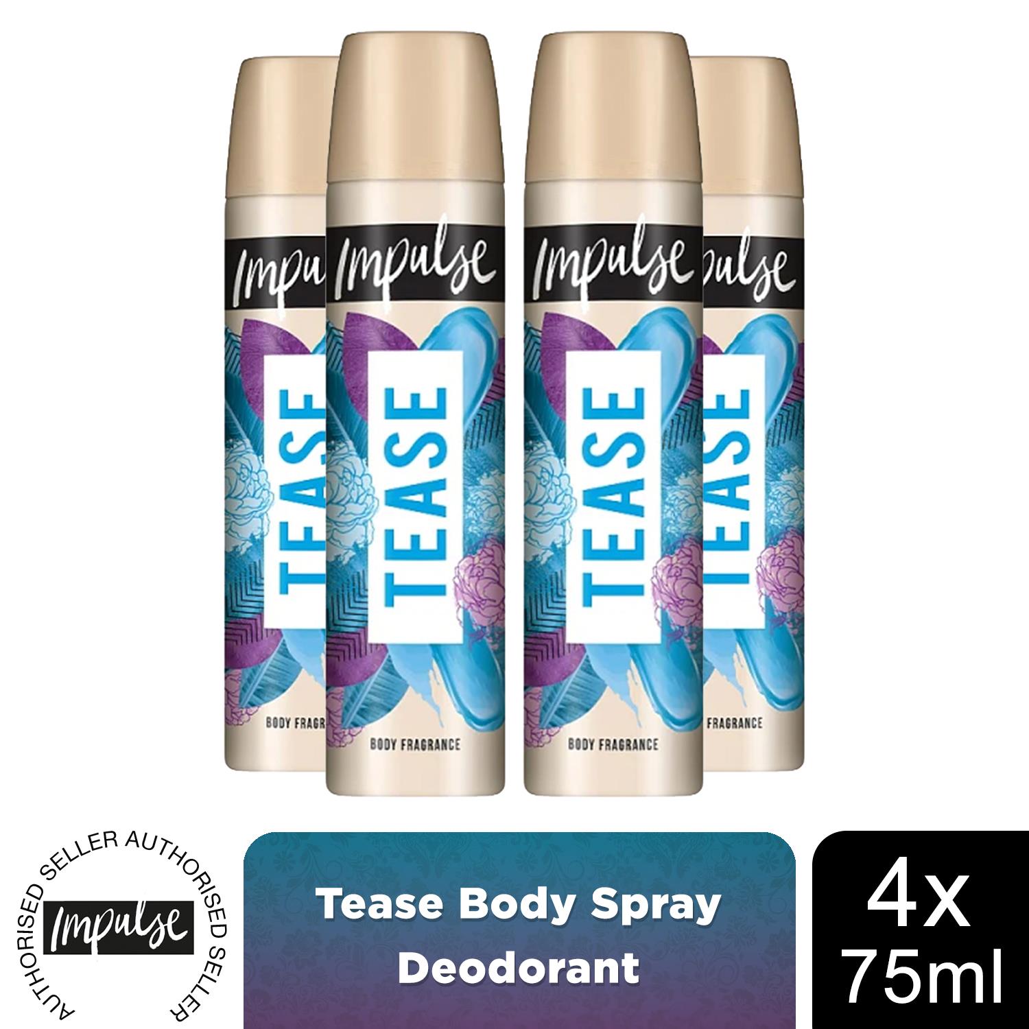 Impulse Body Spray Deodorant with Blend of Natural Scents 75ml, Multi-Packs - Picture 10 of 177