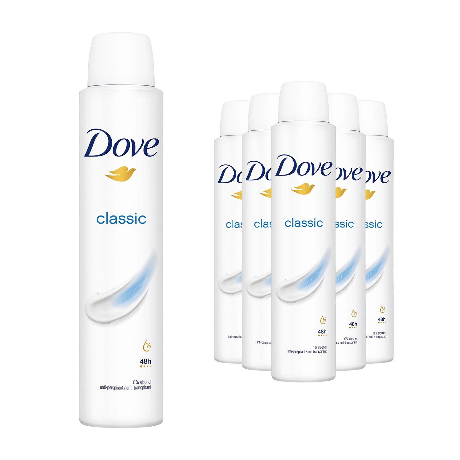 Dove Anti-Perspirant with 48H Sweat Protection Deodorant Spray 200ml, 6 Pack - Picture 22 of 56