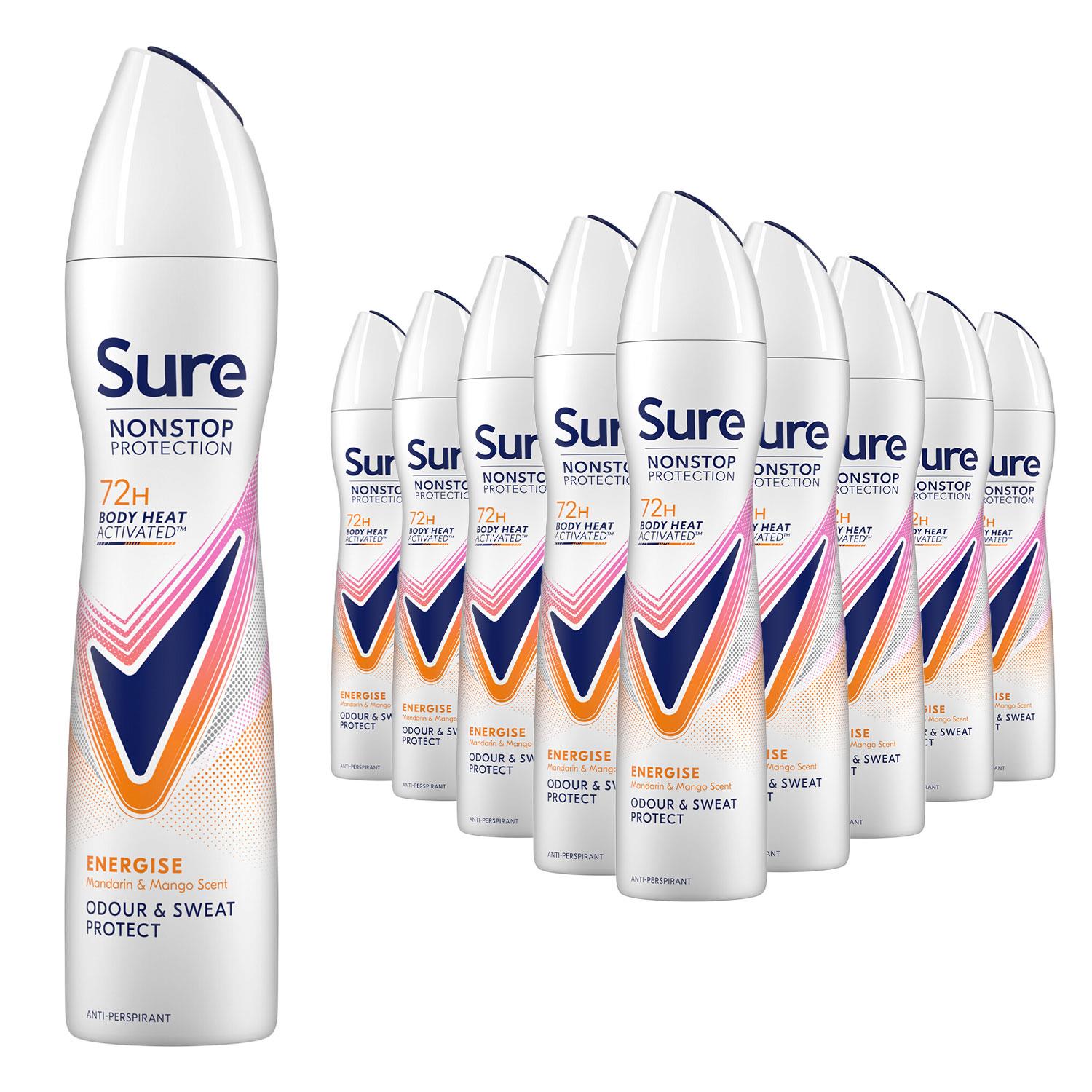Sure Women Anti-perspirant 72H Nonstop Protection Multi-Fragrance Deo, 250ml - Picture 195 of 247
