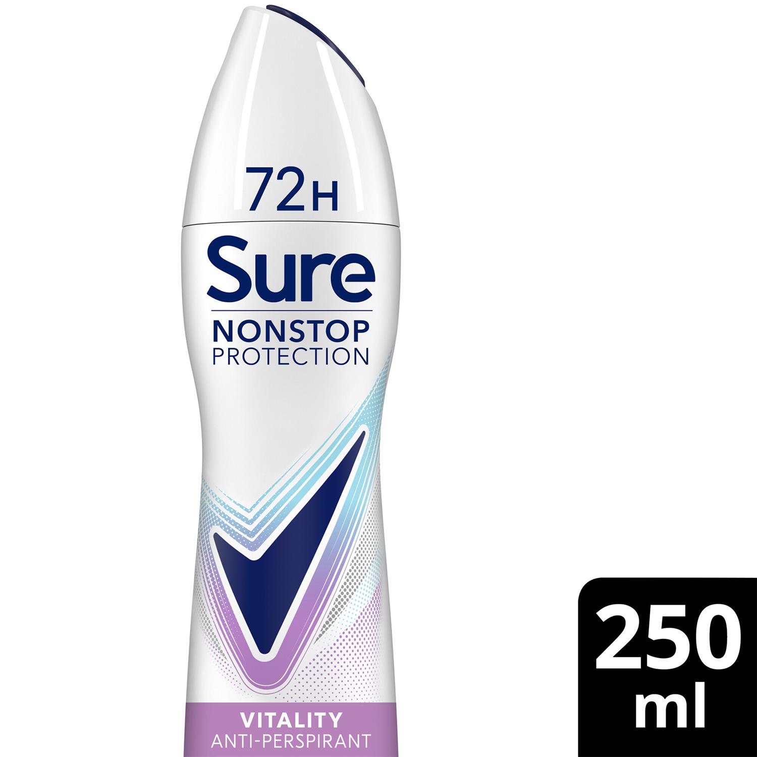 Sure Women Anti-perspirant 72H Nonstop Protection Deodorant, 250ml 6 Pack - Picture 88 of 90