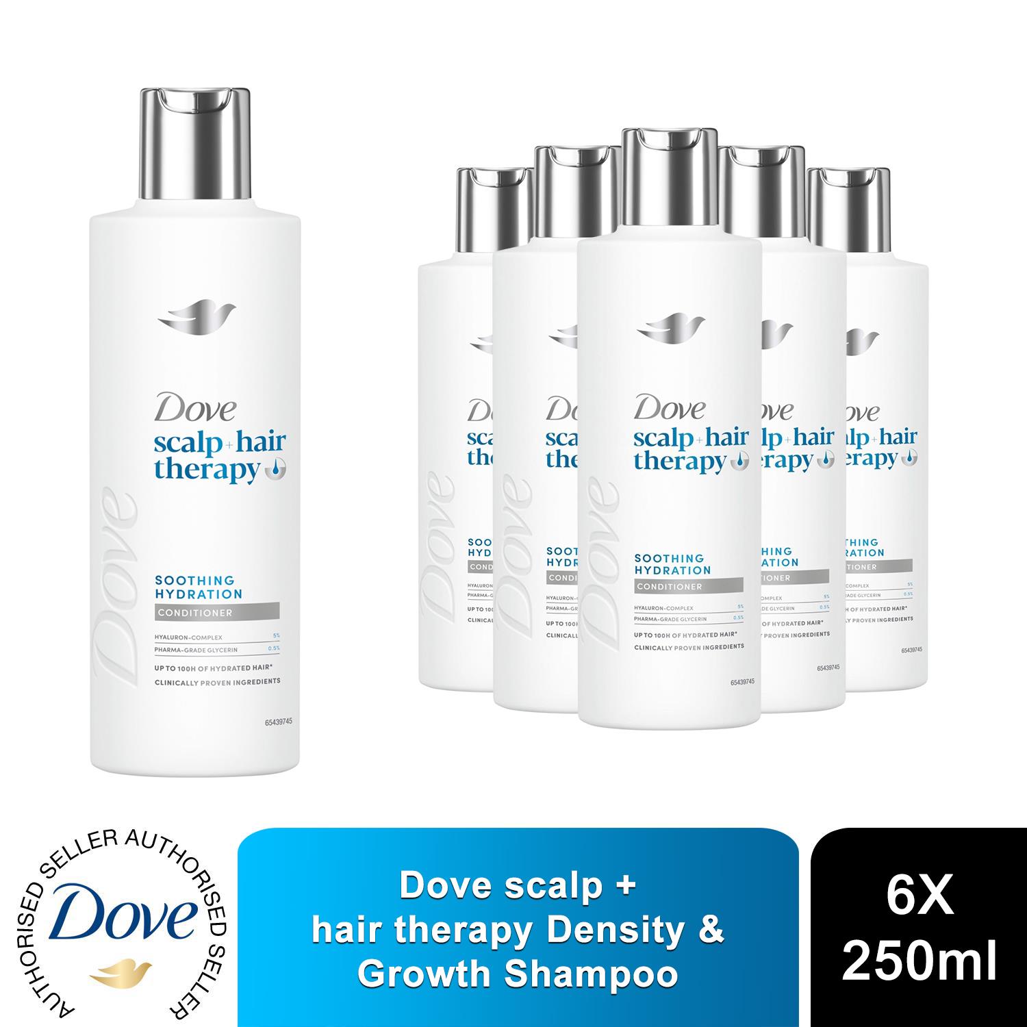 Dove Scalp+ Hair Therapy Soothing Hydration Shampoo or Conditioner 250ml, 6pk