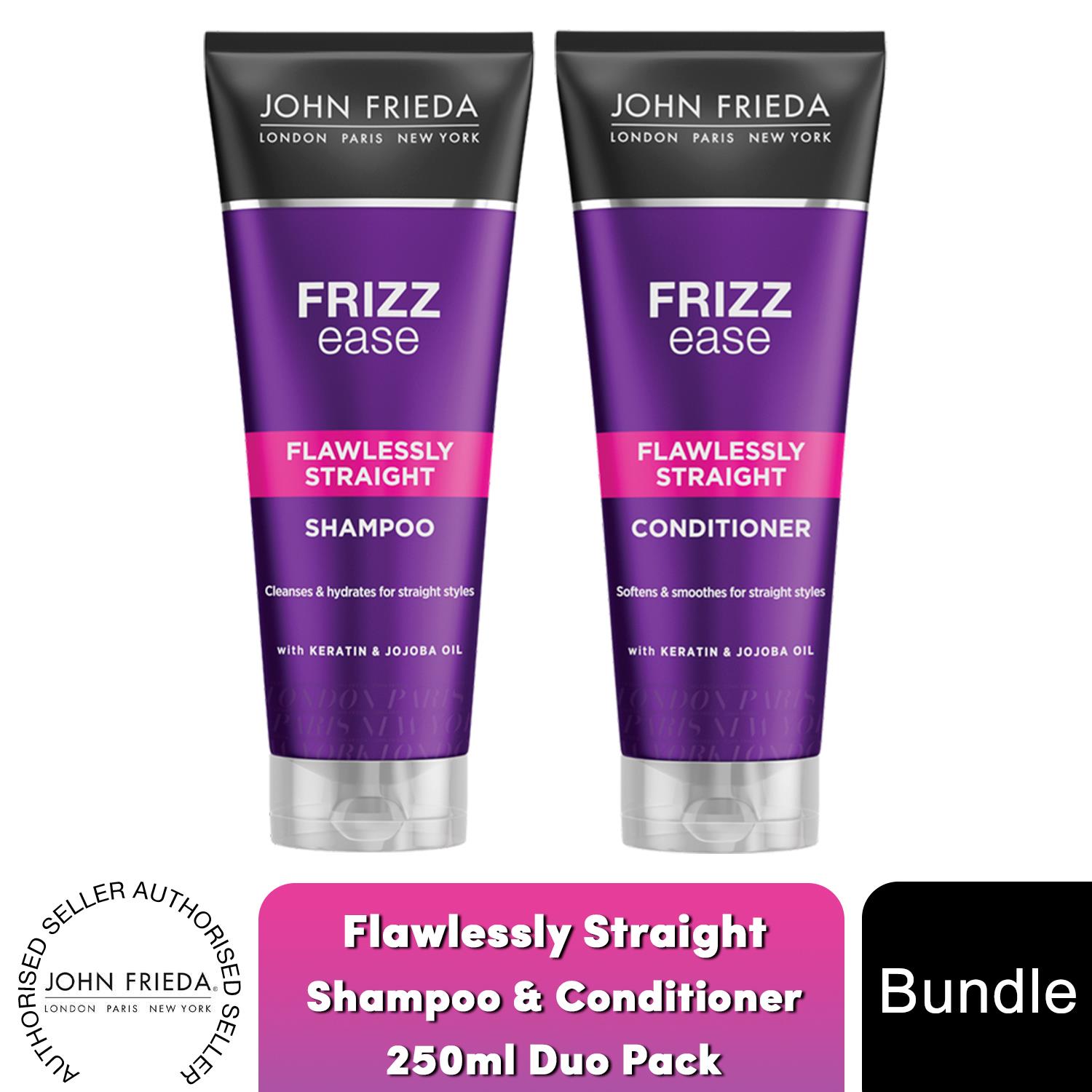 John Frieda Flawlessly Straight Haircare Range of Shampoo & Conditioner 250ml - Picture 9 of 12