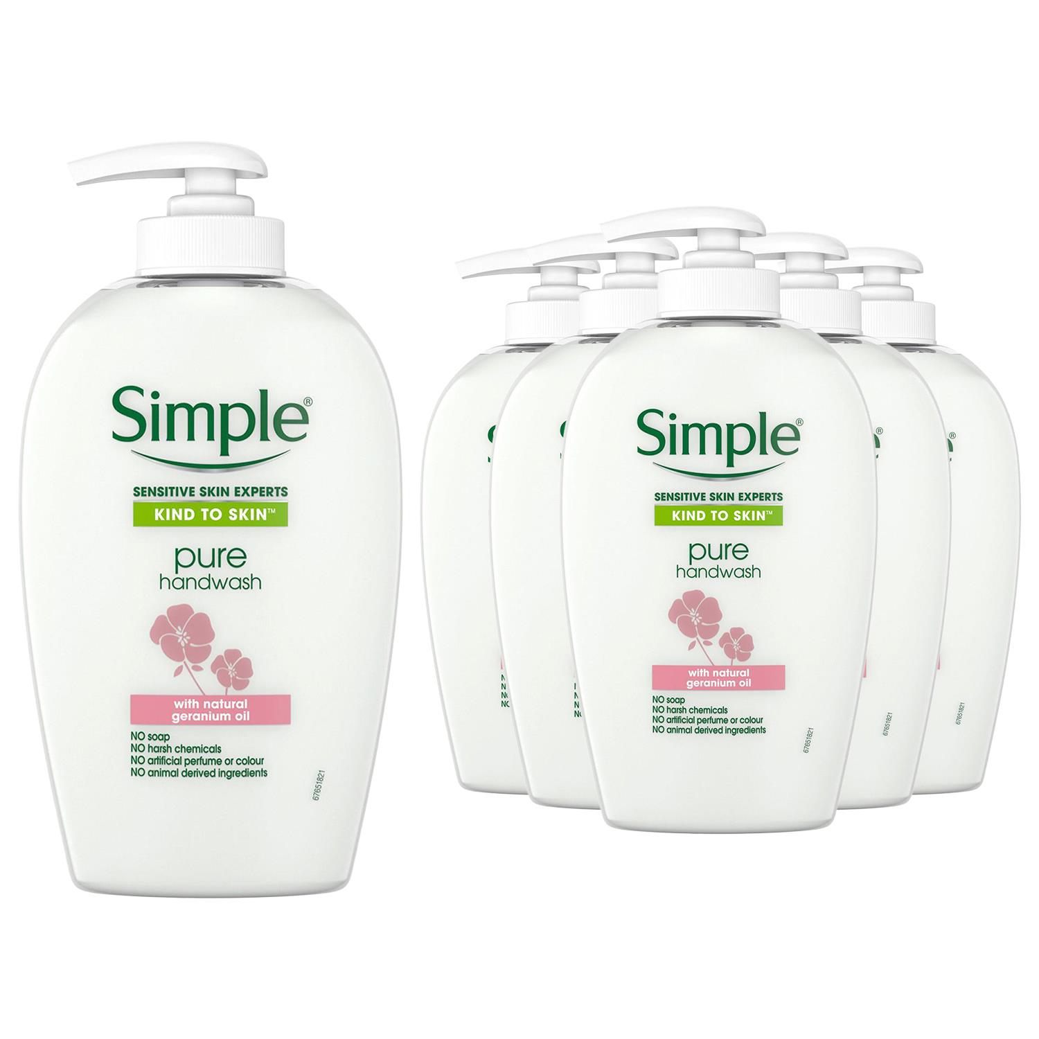 3xor6x 250ml Simple KindtoSkin Sensitive Skin Experts Hand Wash With Natural Oil - Picture 70 of 70