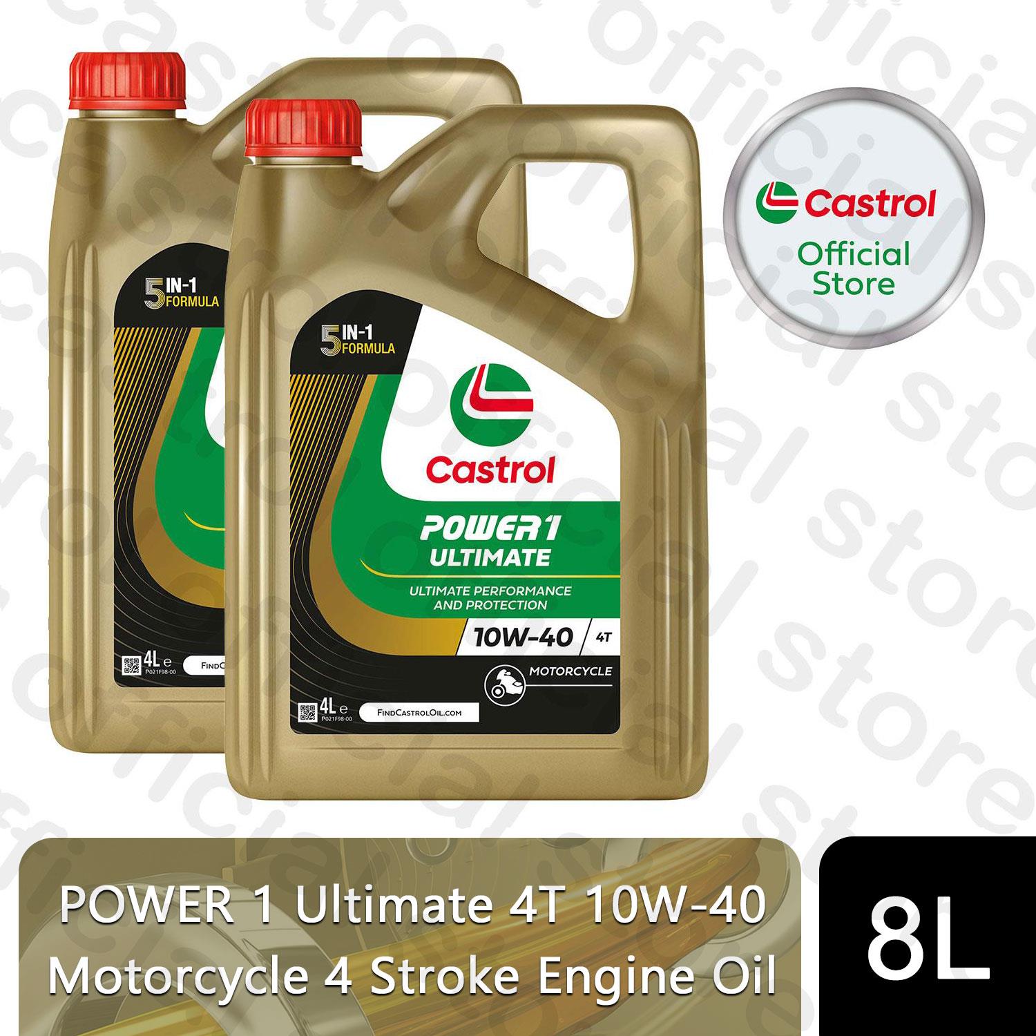 Castrol POWER 1 Ultimate 4T 10W-40 Motorcycle 4 Stroke Engine Oil, 1, 4, 5 or 8L - Picture 23 of 28