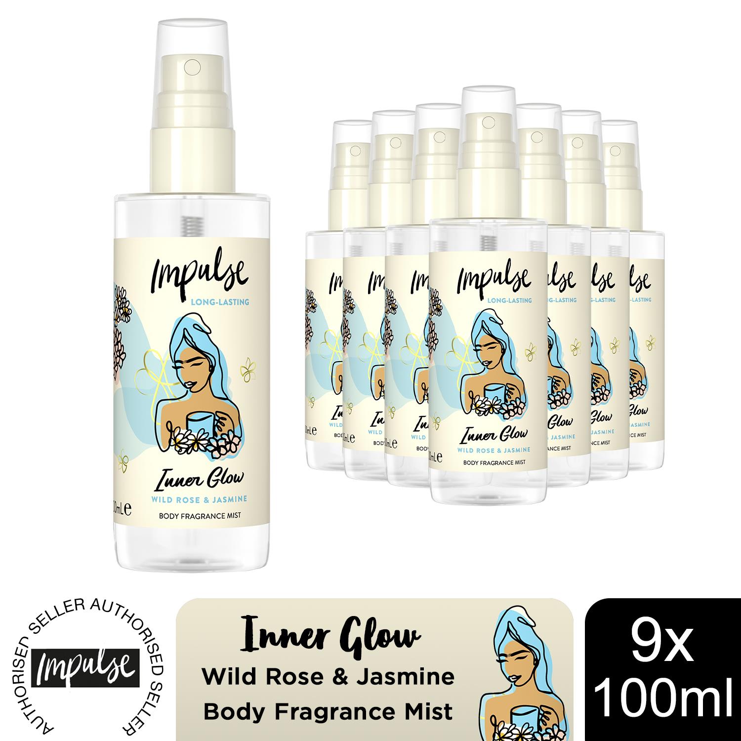 Impulse Body Mist with Long Lasting Fresh Fragrance Range for Women 9 Pack,100ml - Picture 29 of 61