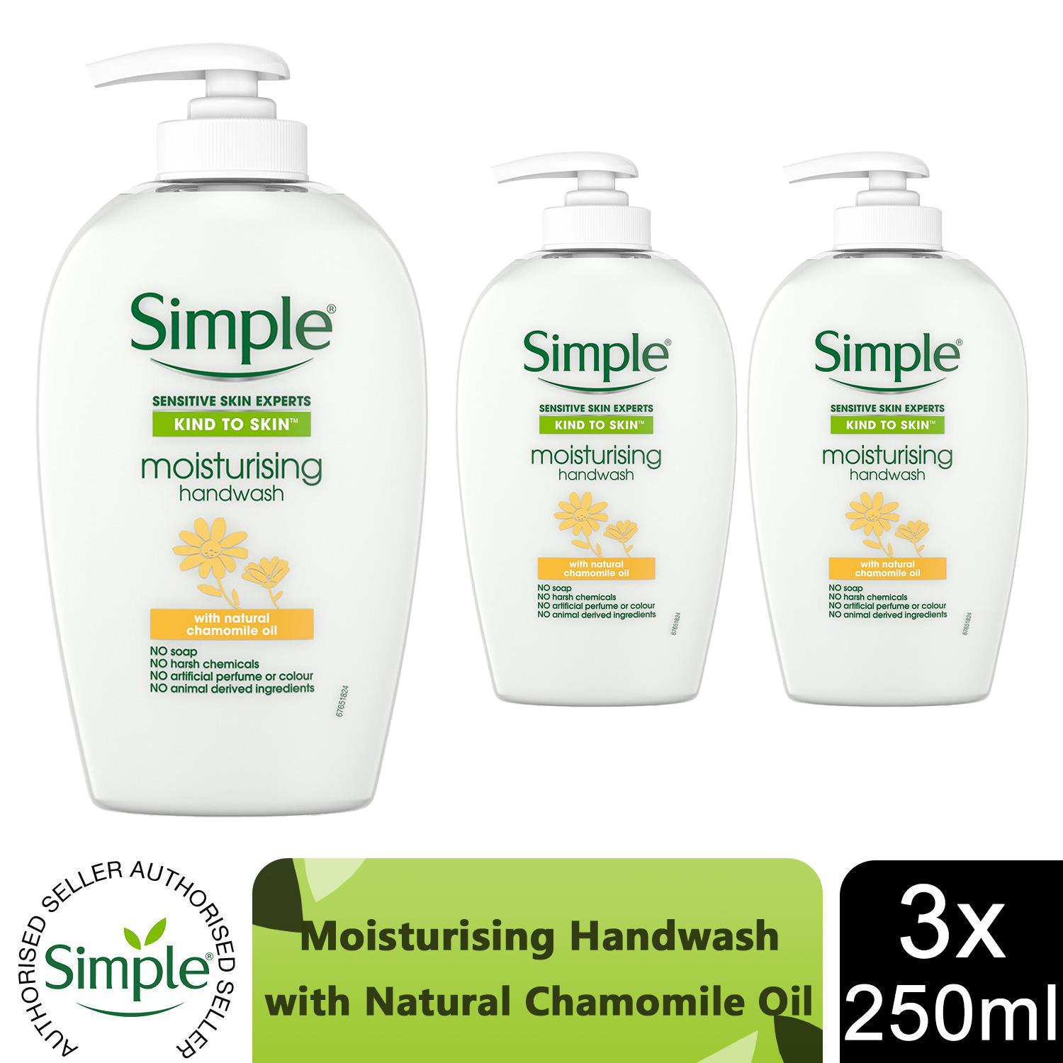 3xor6x 250ml Simple KindtoSkin Sensitive Skin Experts Hand Wash With Natural Oil - Picture 20 of 70
