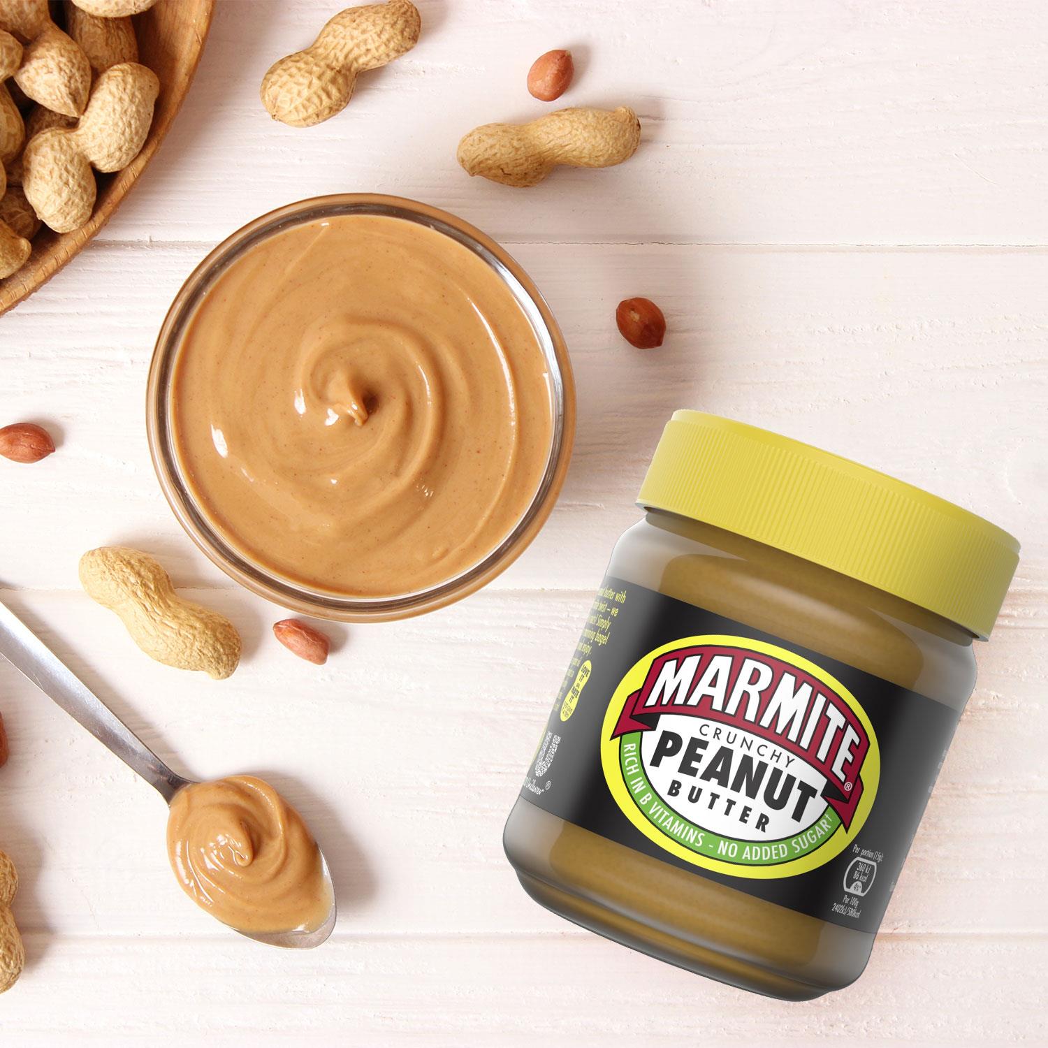 Marmite Rich Vitamin B Crunchy Peanut Butter, 225g Jar 2Pk / 4Pk