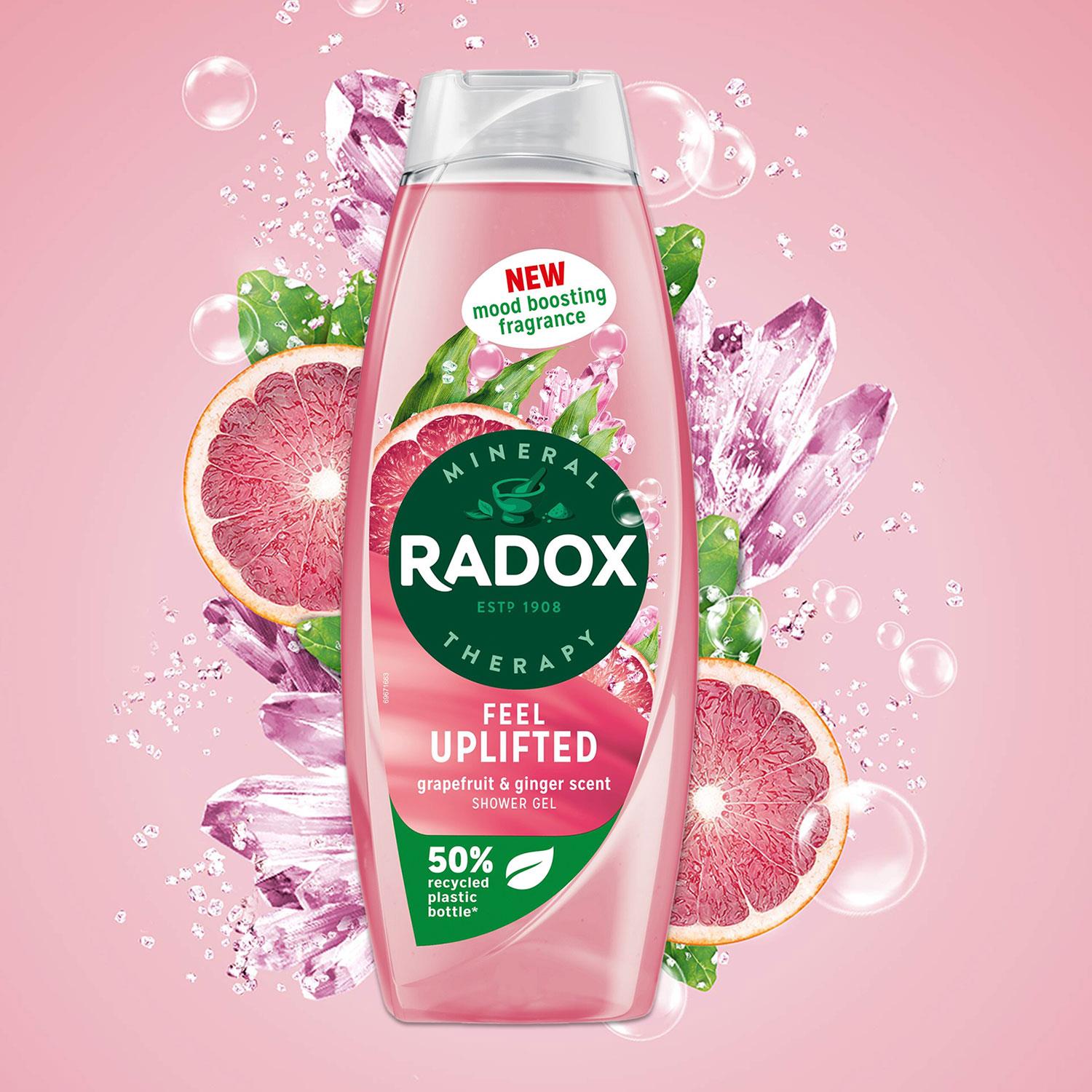 Gel de ducha terapia mineral Radox con nueva fragancia estimulante del estado de ánimo 675 ml, paquete de 3 - Imagen 39 de 45