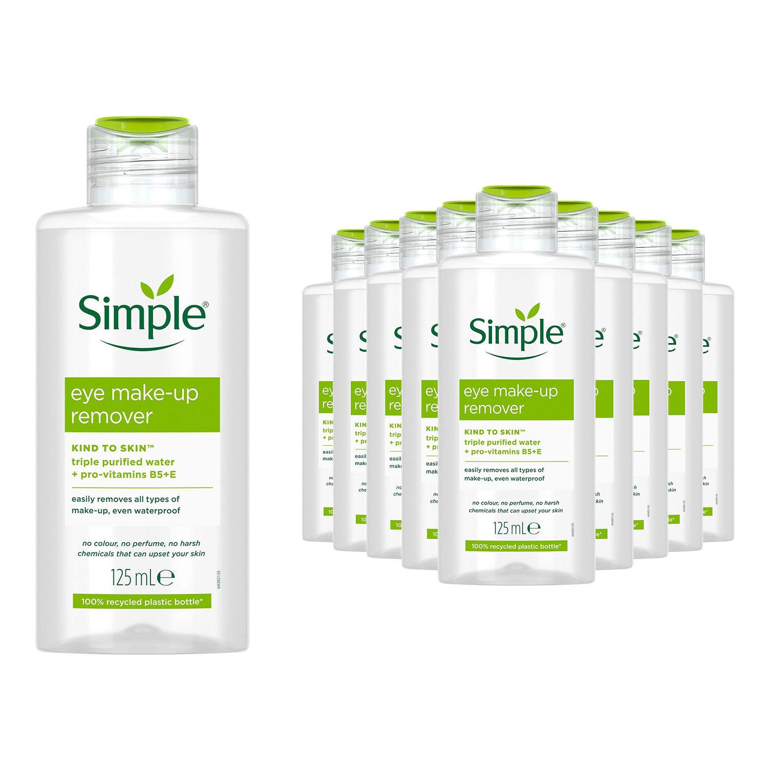 Simple Kind to Skin Eye Make-up Remover for All Skin Types, 125ml, 6 or 12pk - Picture 23 of 23