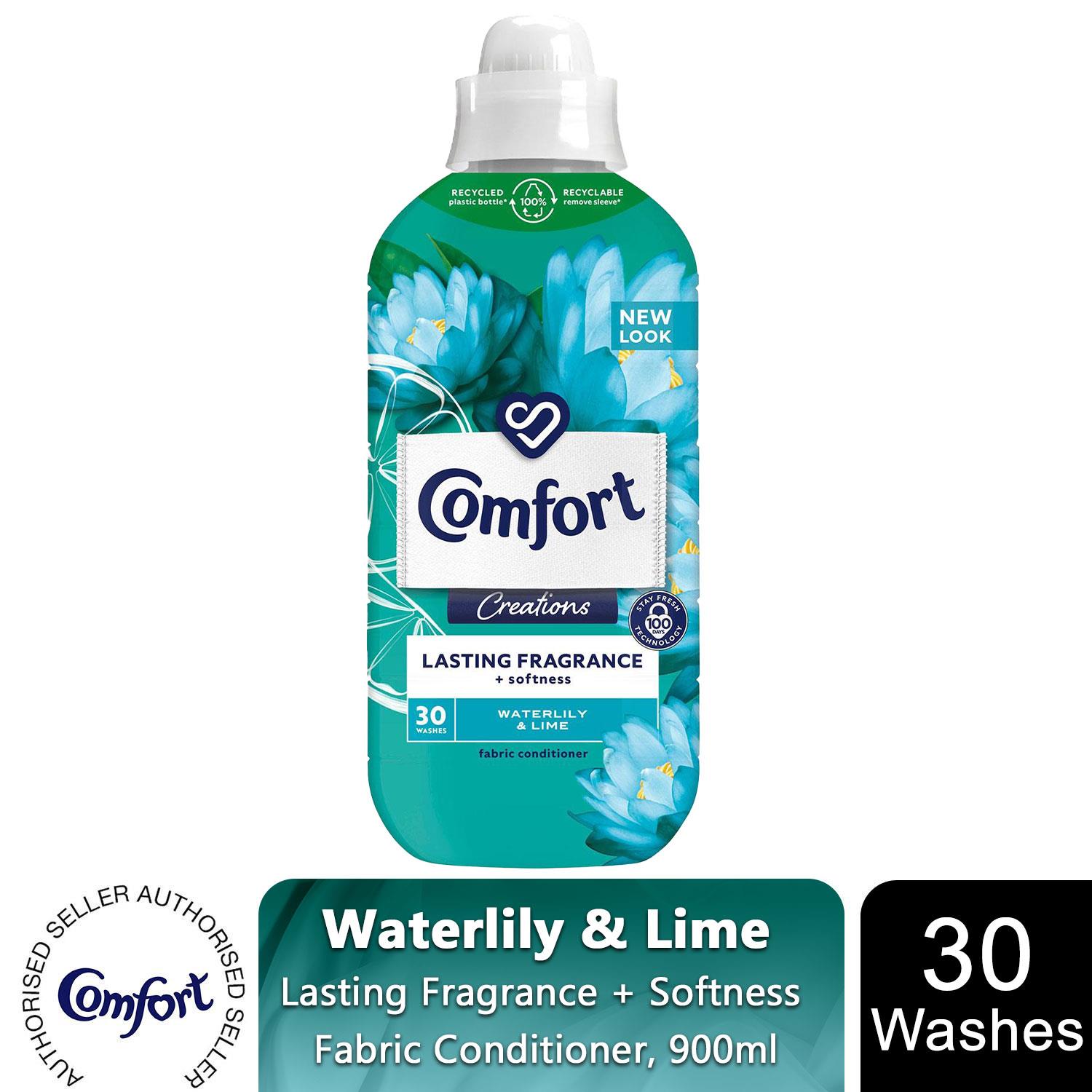 Balsamo per tessuti Comfort fragranza duratura + morbidezza ninfea e lime 900 ml 30 W - Foto 12 di 40