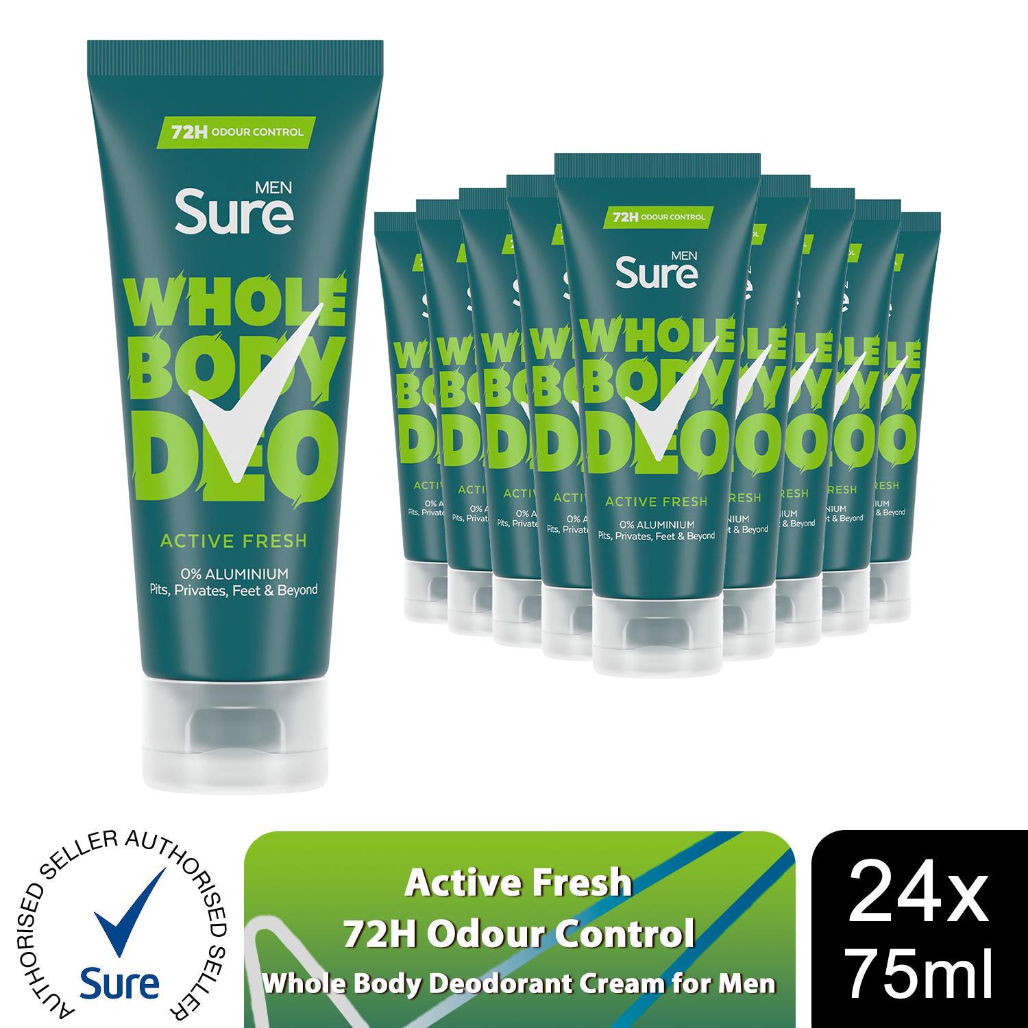 Sure Men Whole Body Deodorant Cream Ocean Rush & Active Fresh, 75ml - Picture 50 of 64
