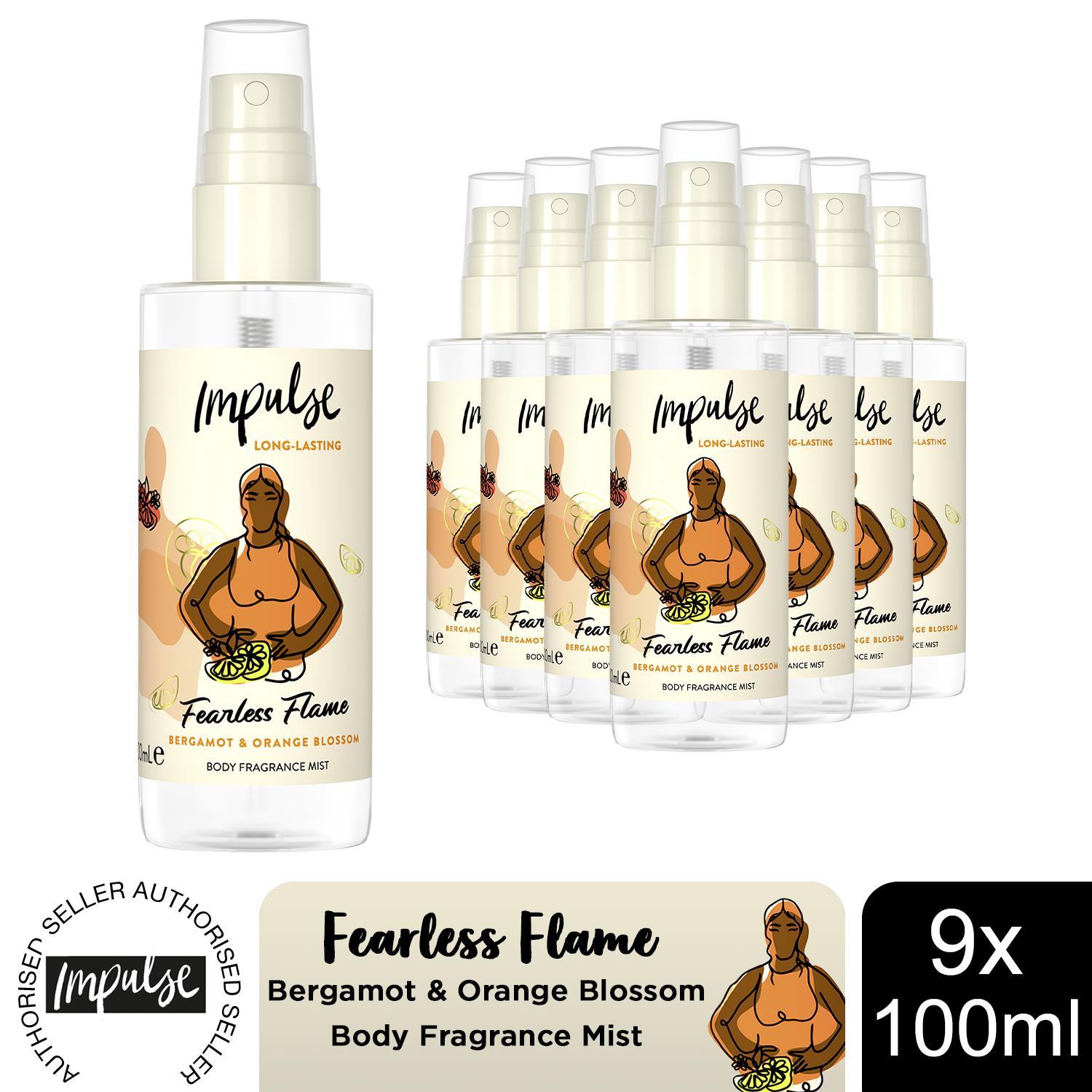 Impulse Body Mist with Long Lasting Fresh Fragrance Range for Women 9 Pack,100ml - Picture 13 of 61
